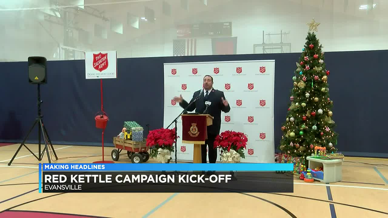 Salvation Army kicks off their Christmas Kettle Campaign