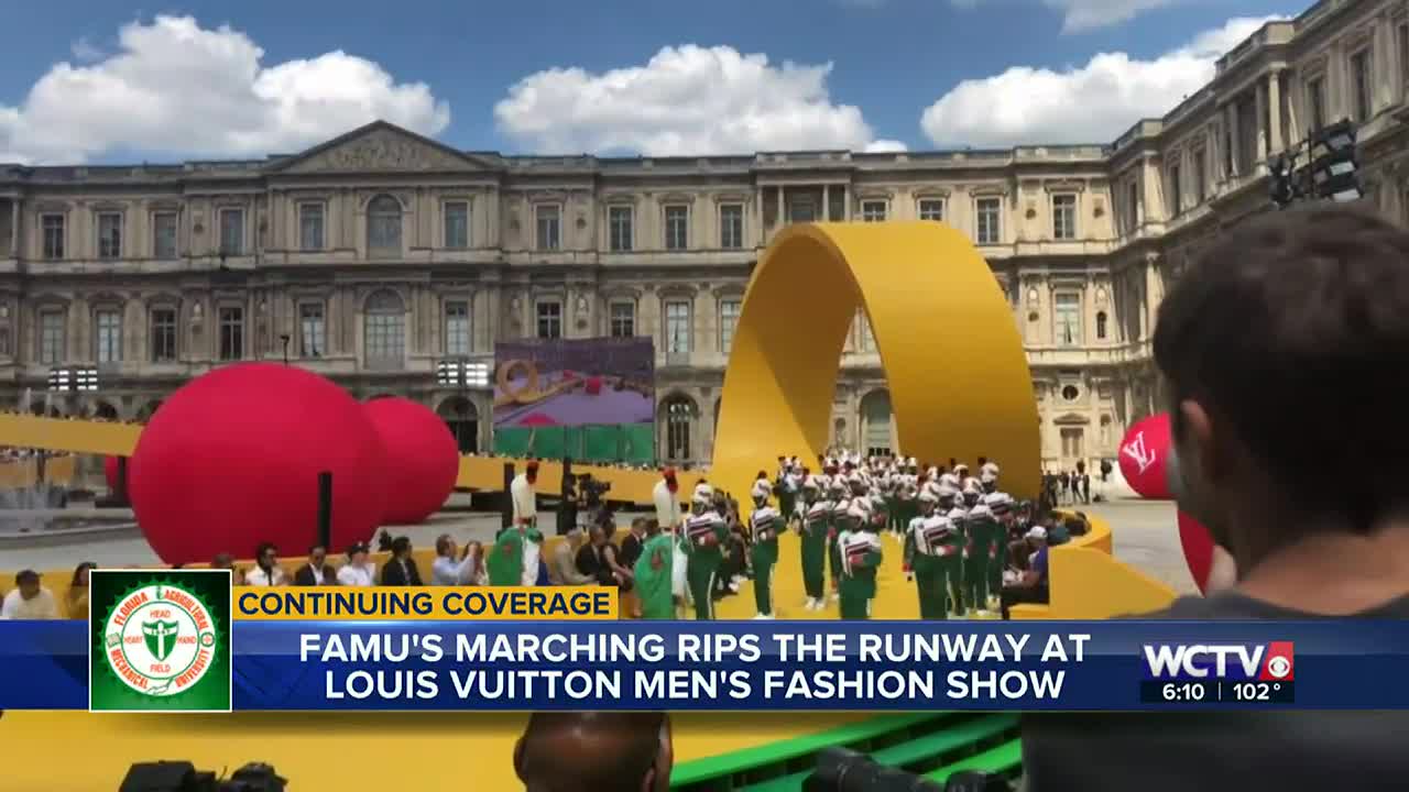 WATCH: FAMU Marching 100 performs at Louis Vuitton Men's Fashion Show at Paris  Fashion Week