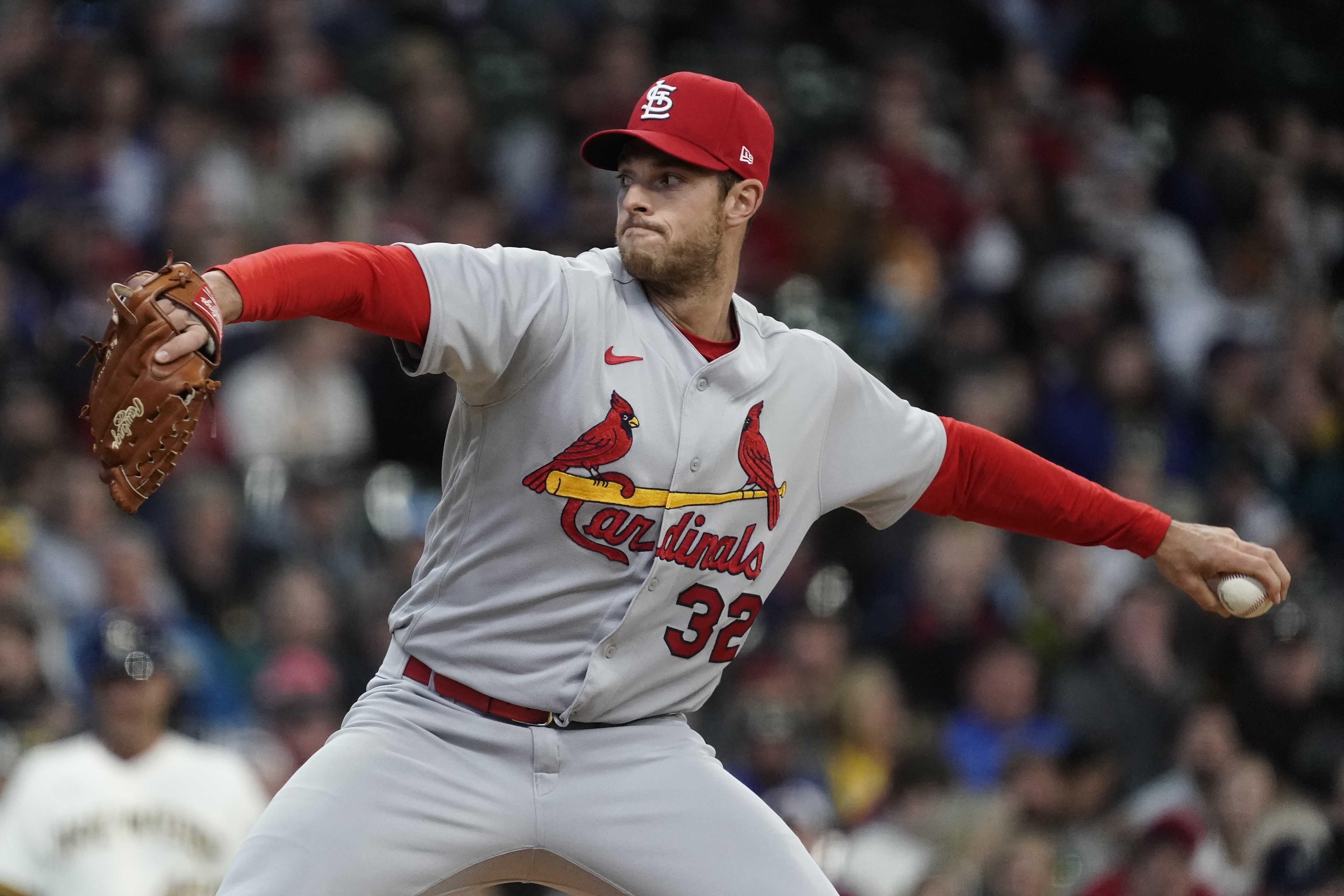 Cardinals' Matz leaves with shoulder stiffness after four pitches