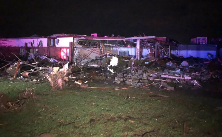 3/3/2020 Nashville / Mount Juliet, TN-Significant tornado damage to school,  homes, and offices 