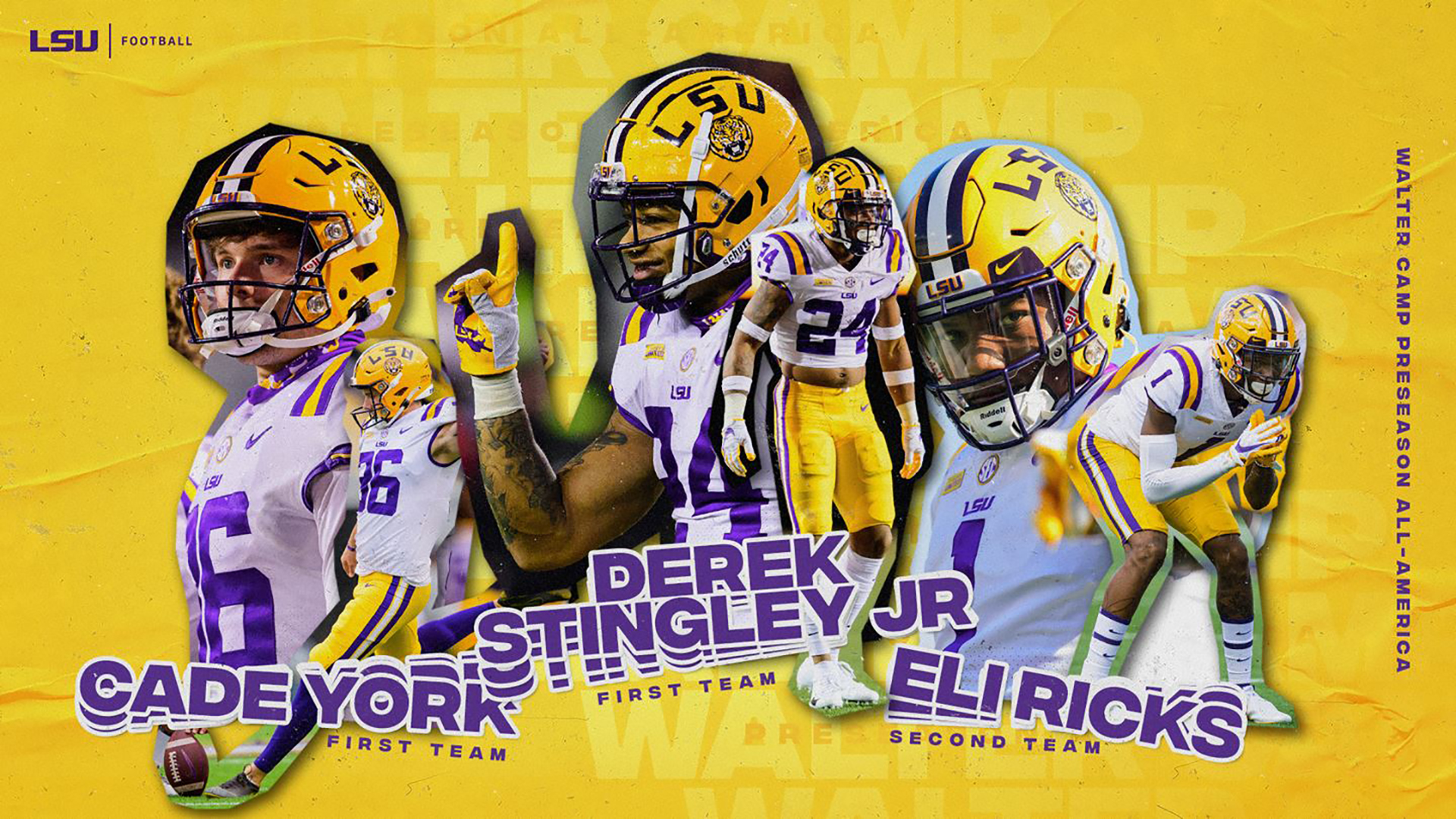 BRPROUD  LSU's Derek Stingley Jr. nation's only freshman