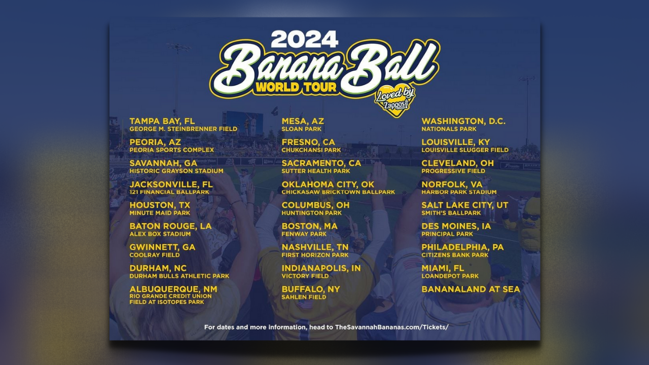 Savannah Bananas to Perform in Alex Box Stadium March 14-16, 2024