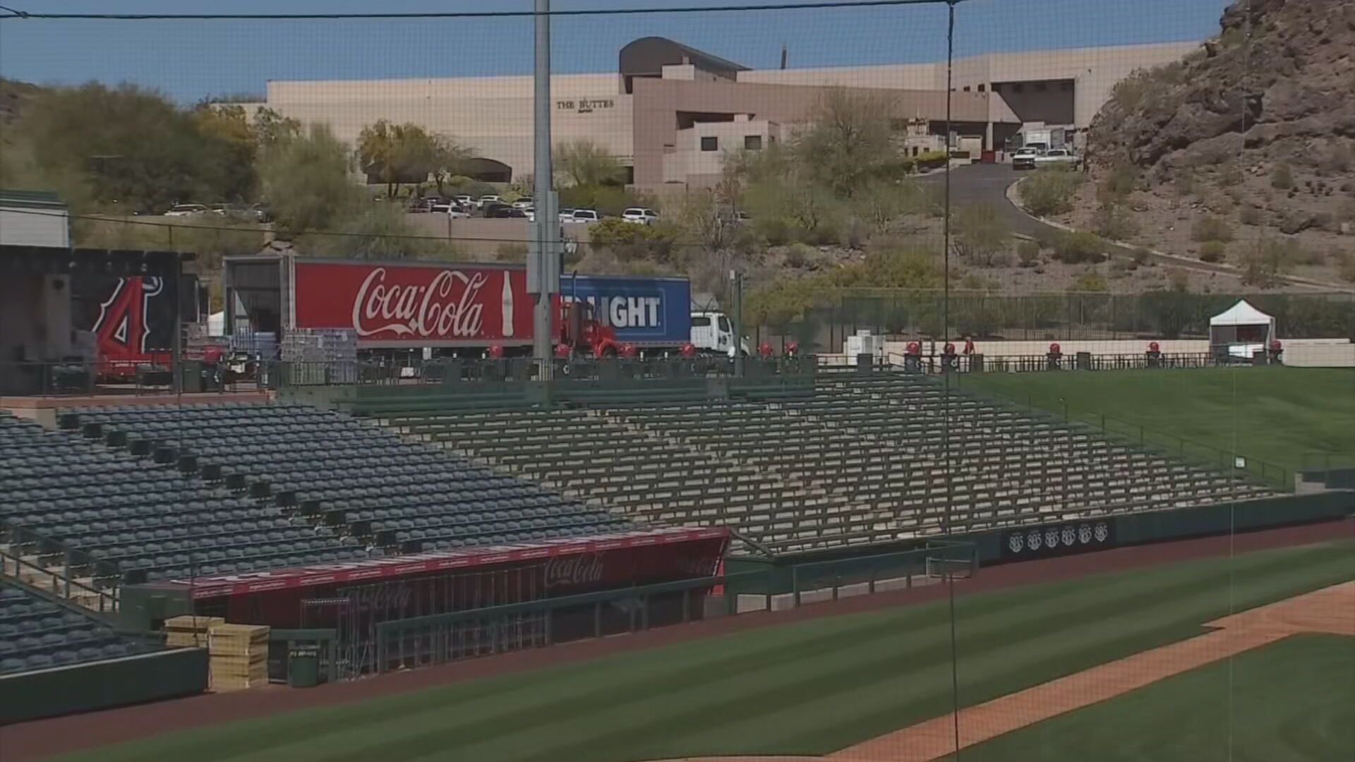 Angels Spring Training home - Tempe Diablo Stadium. The A is