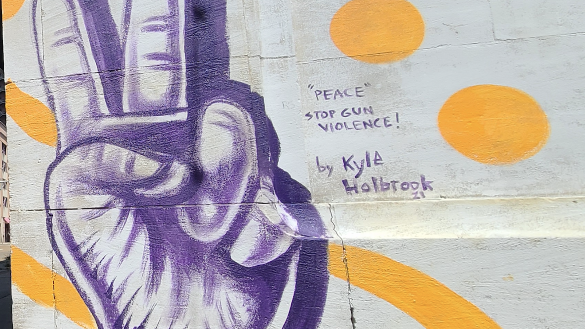 International artist spreads gun violence awareness with 'Peace