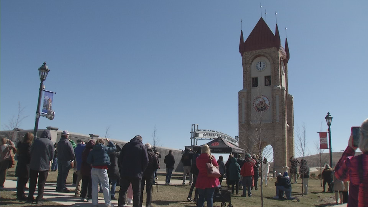 National Czech & Slovak Museum clock tower rings in the spring