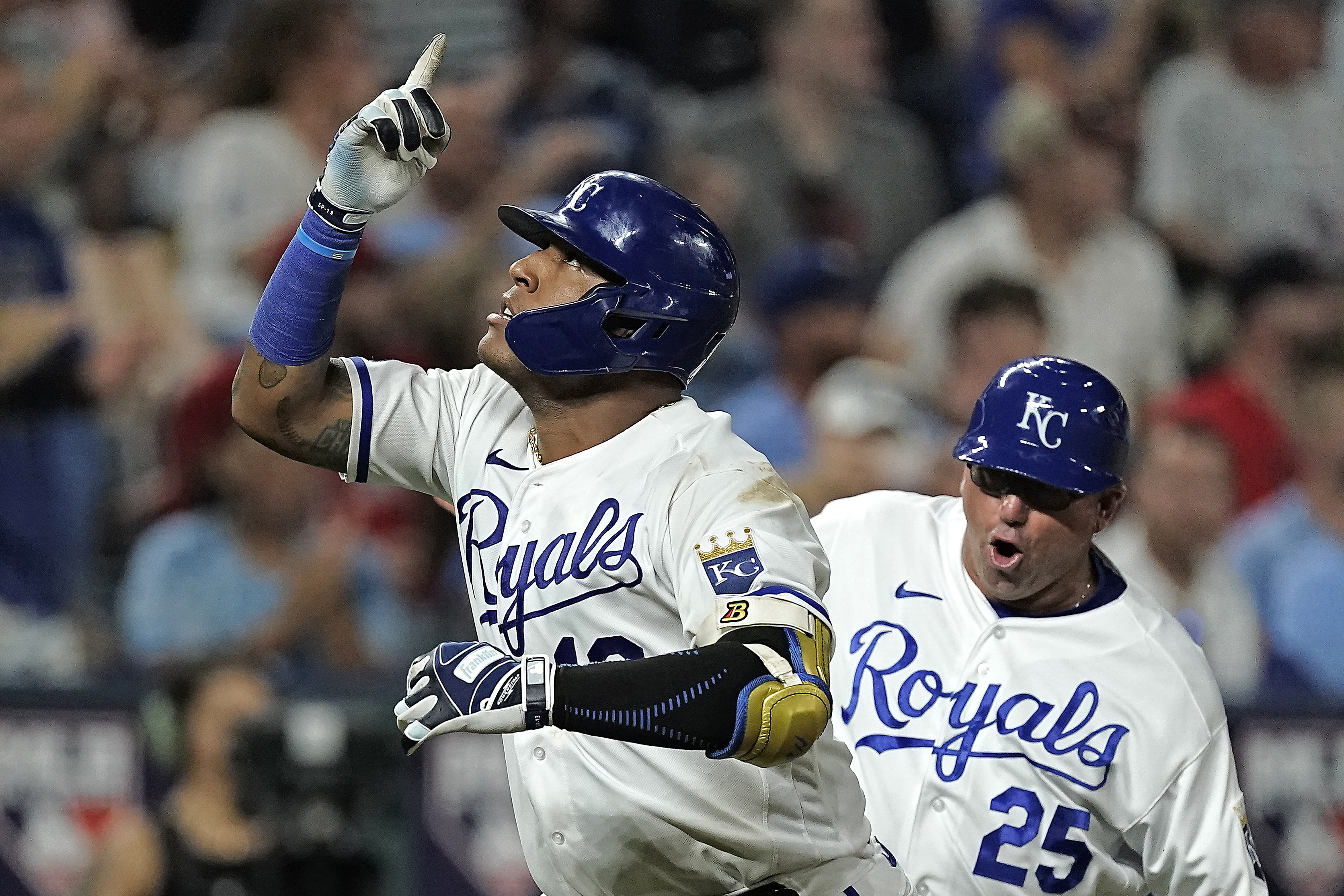 Kansas City Royals on X: Salvador Perez makes his return to the