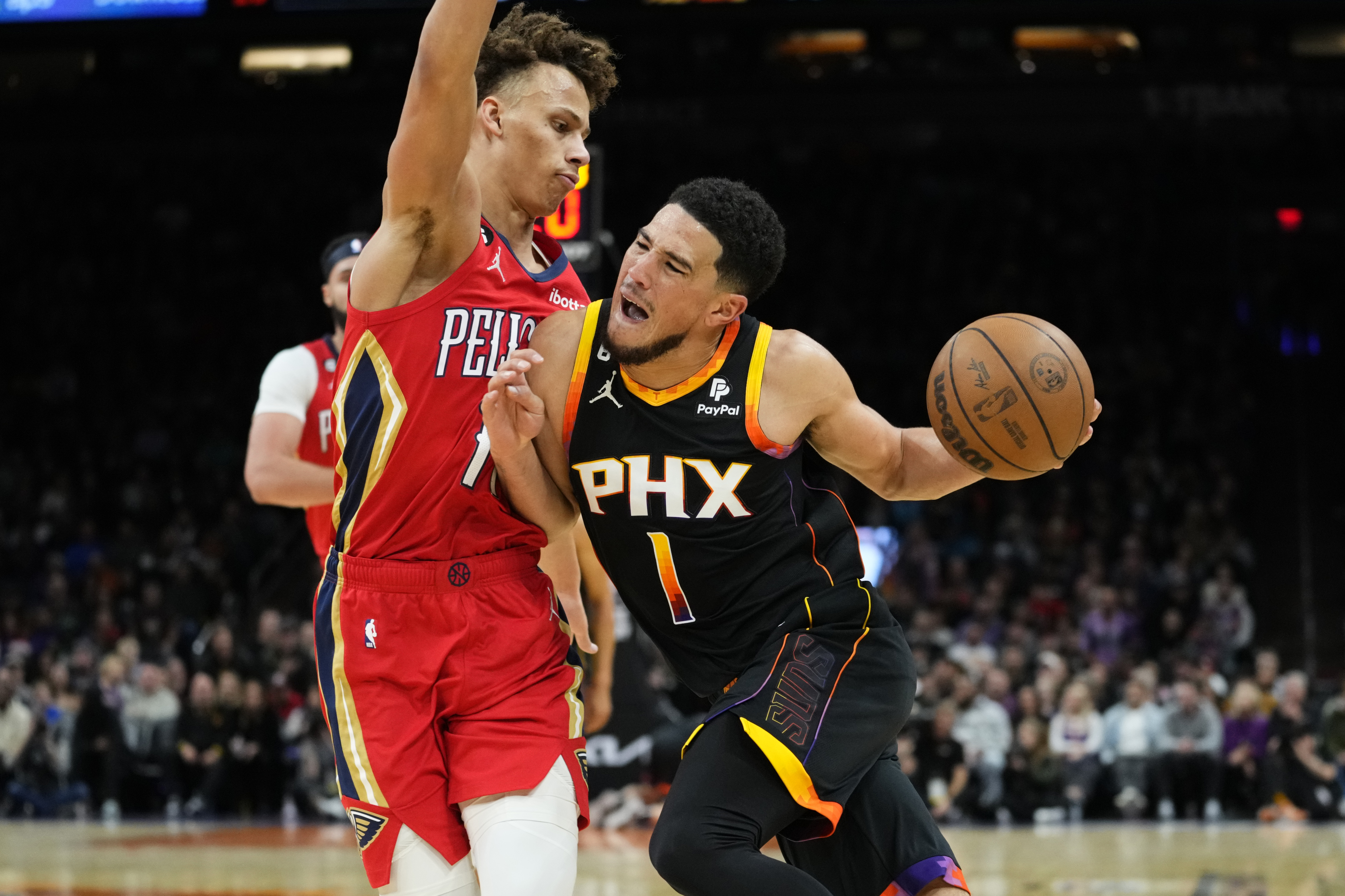 Devin Booker - Phoenix Suns - - Game-Worn Statement Edition Jersey - Worn 3  Games - Scored 26, 47 and 38 Points - 2023 NBA Playoffs