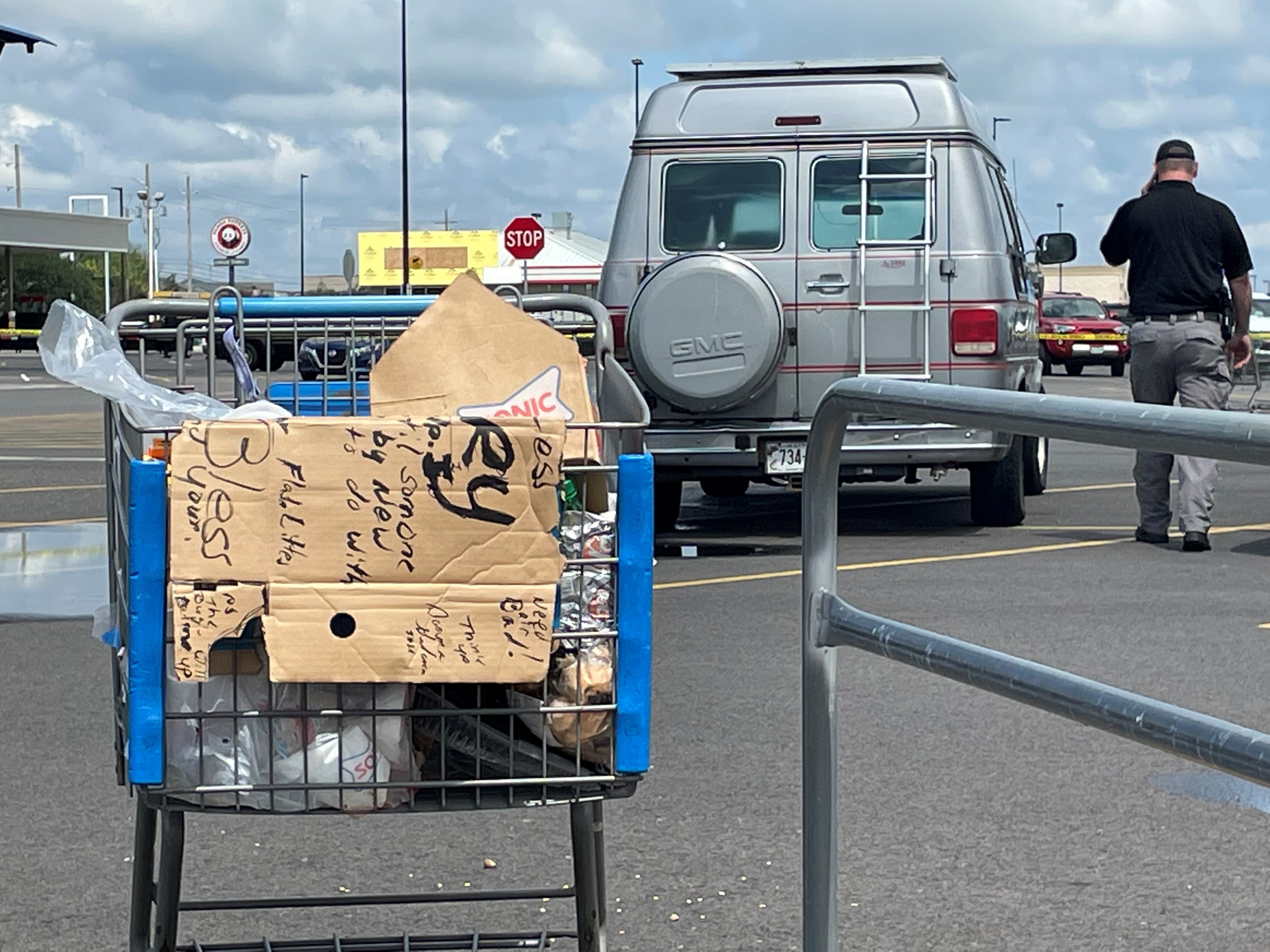 Car found impaled in Walmart Supercenter parking lot in Leicester 