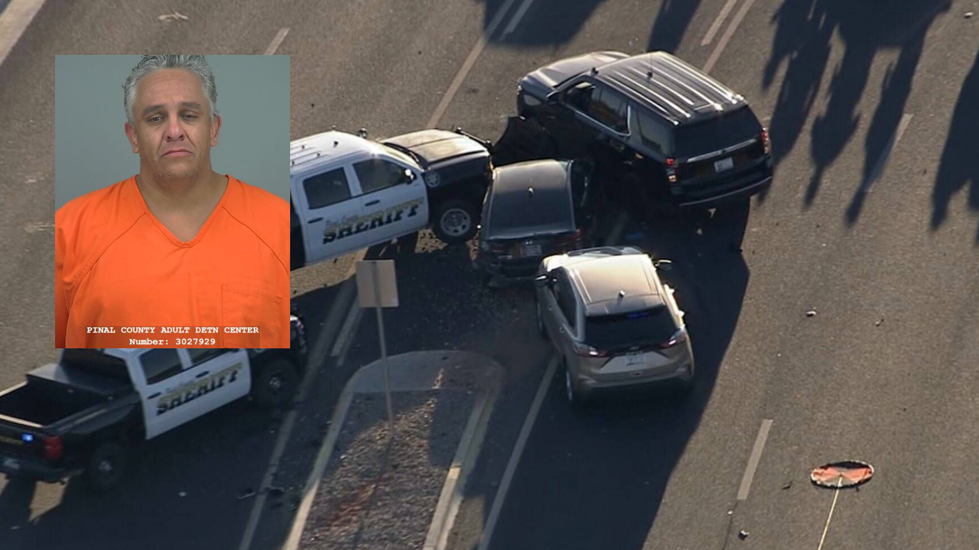 Deputies involved in crash during pursuit in Apache Junction; suspect  arrested