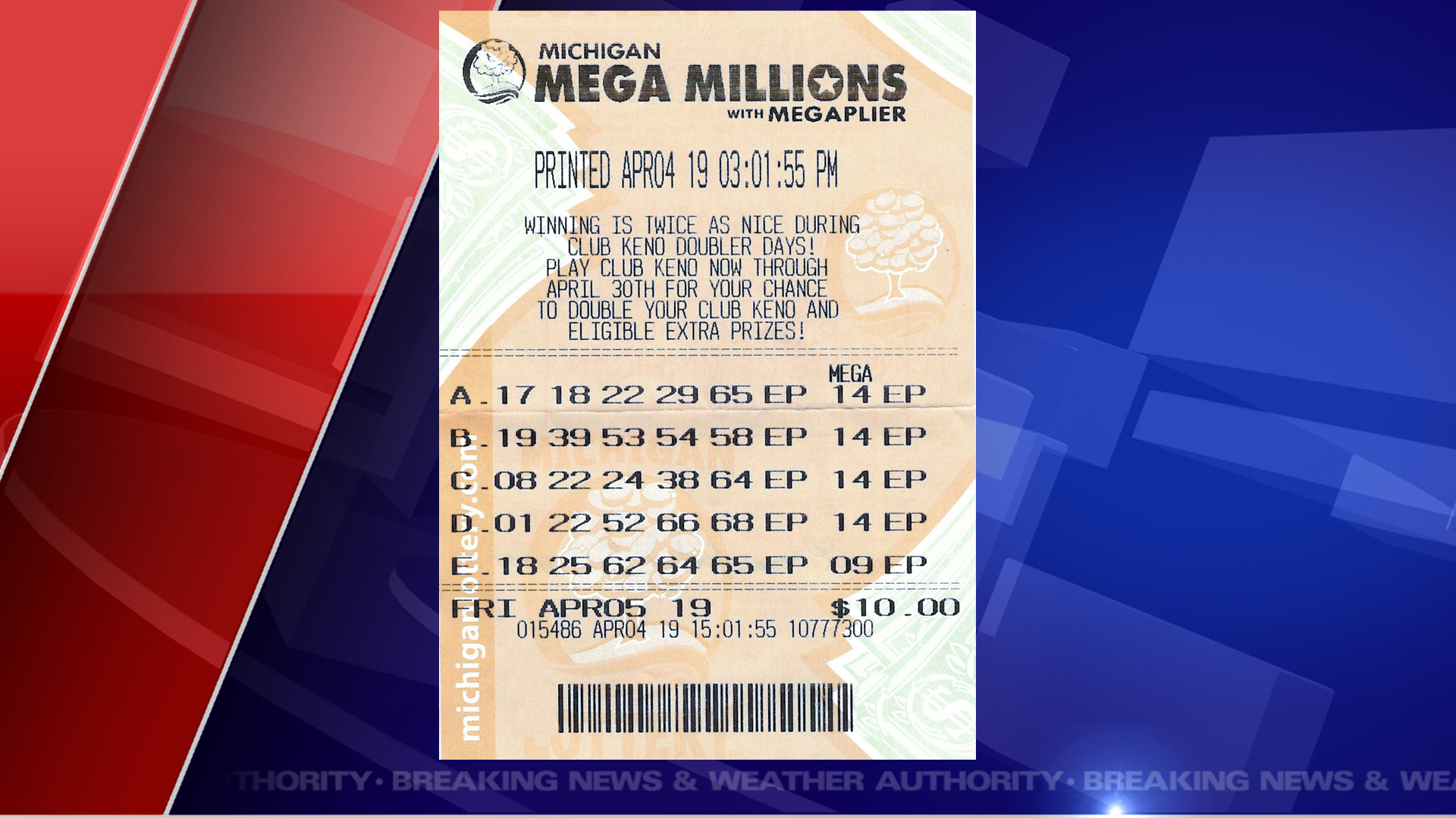 are online mega millions tickets real