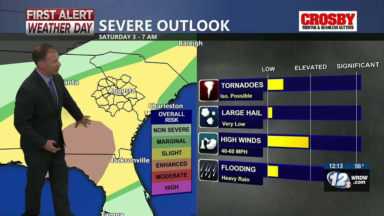 Daily forecast  From First Alert Meteorologist Tim Strong