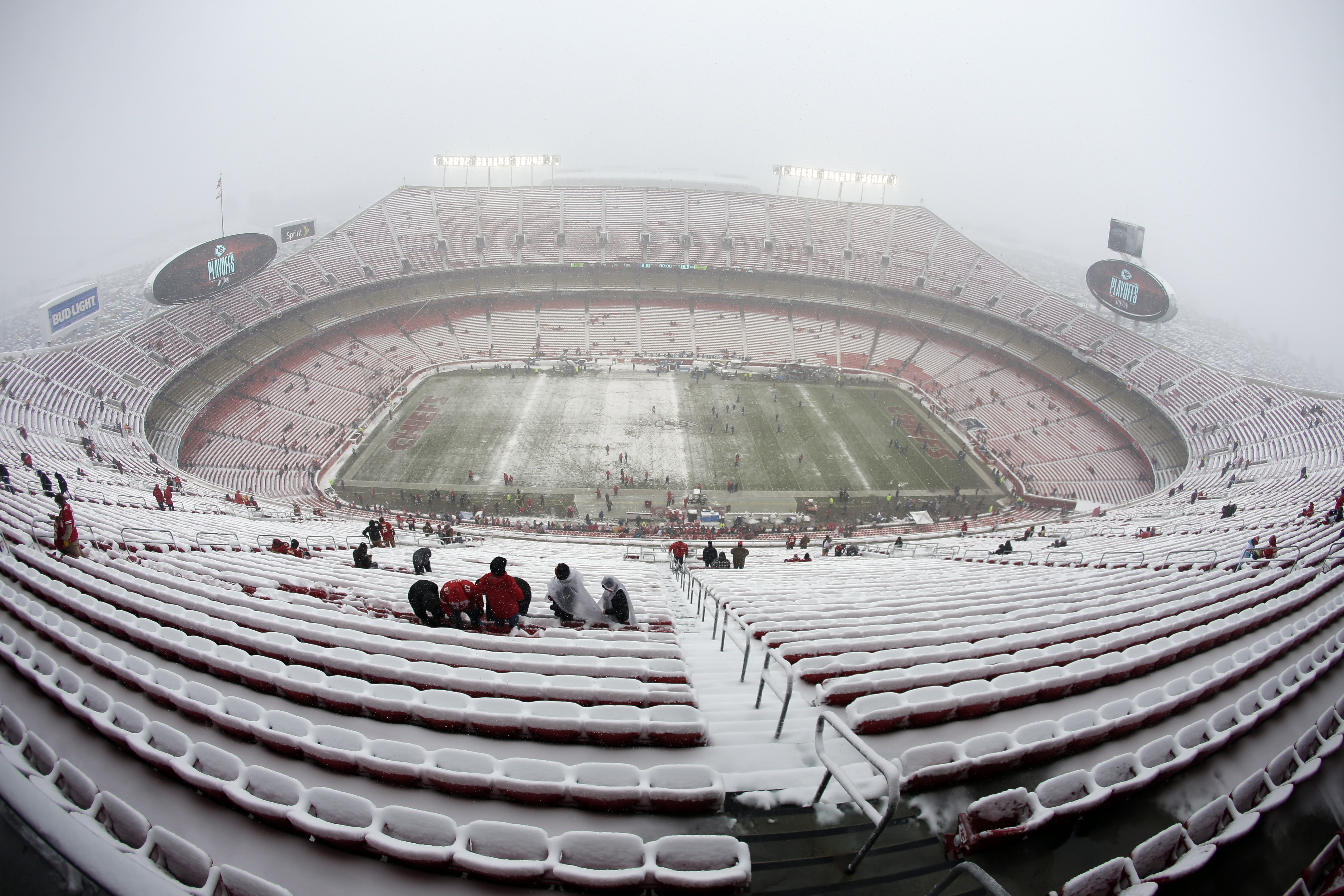 Arrowhead Stadium Preparations Underway For Playoff Game