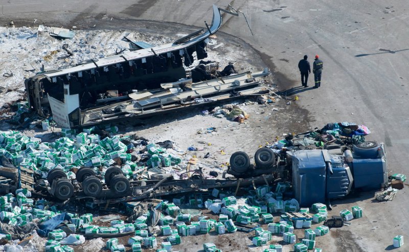 Victims in Canadian bus crash identified, as outpouring of support