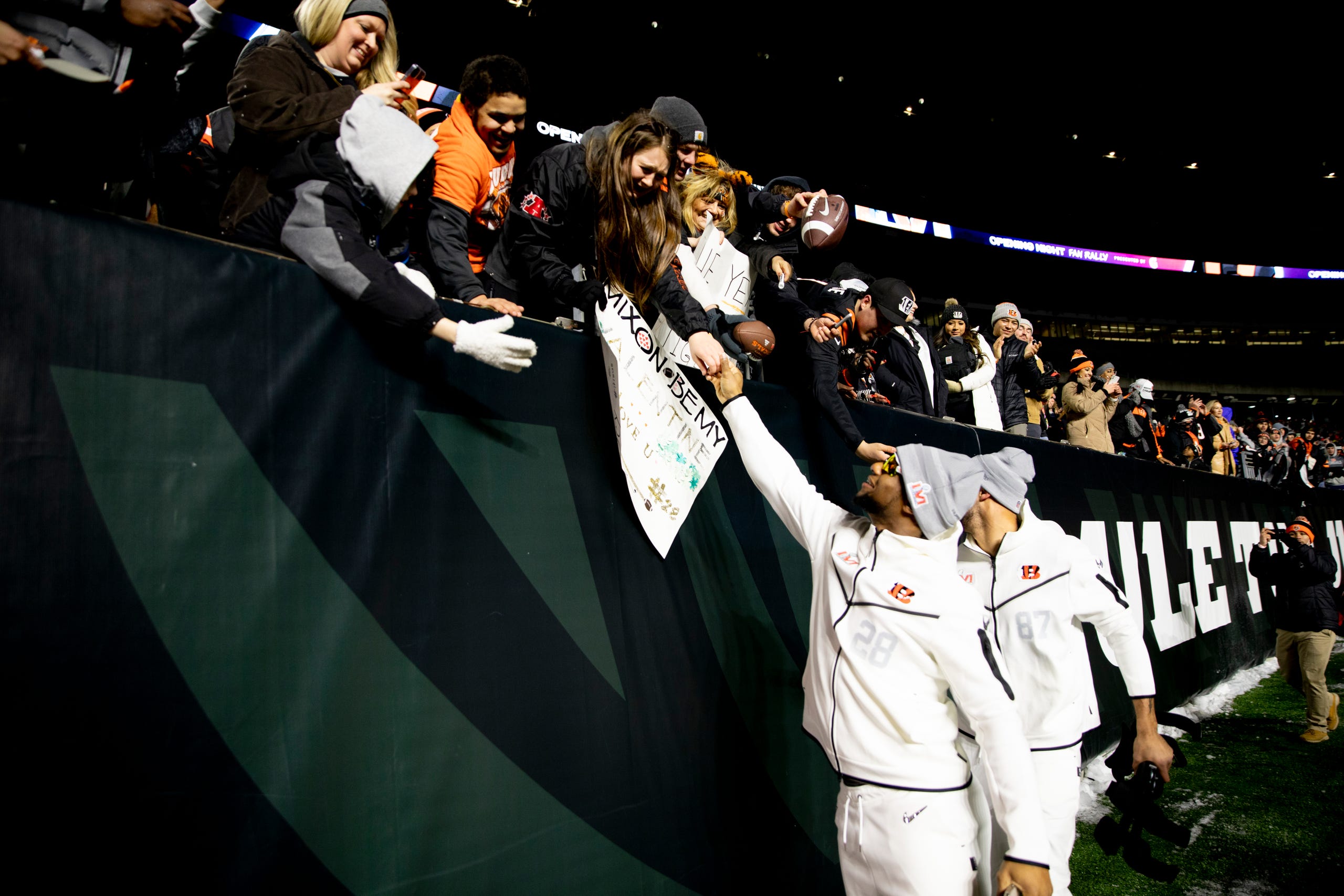 PHOTOS: Bengals pep rally at Paul Brown Stadium offers electric atmosphere