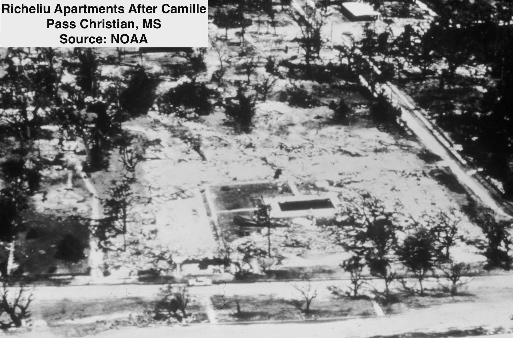 1969 Hurricane Camille Damage