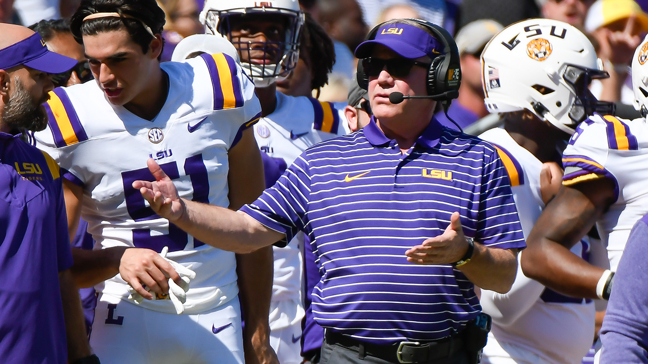 LSU's head football coach reveals 'most' of his team has had Covid-19