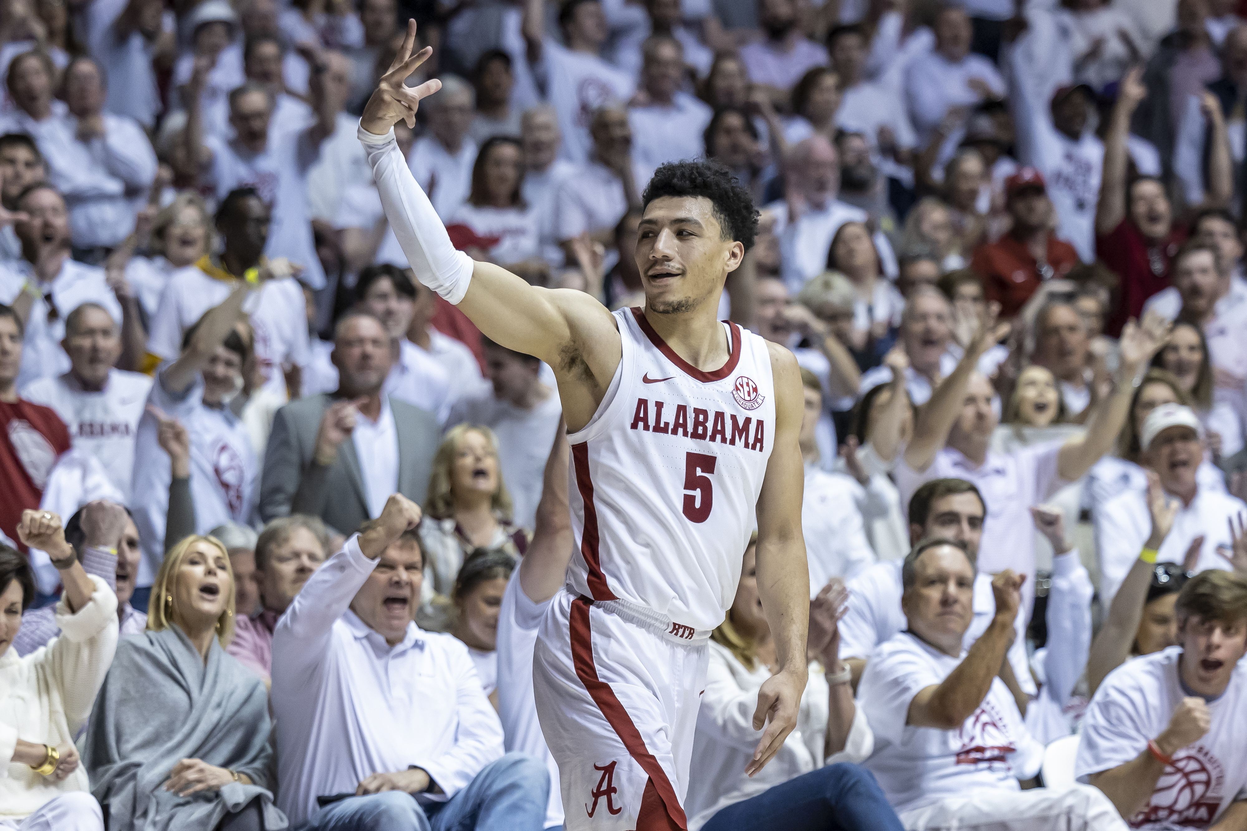 Jahvon Quinerly Alabama Jersey, White Jahvon Quinerly Alabama Jersey, Black  Jahvon Quinerly Alabama Jersey, Apparel, Gear, Merchandise