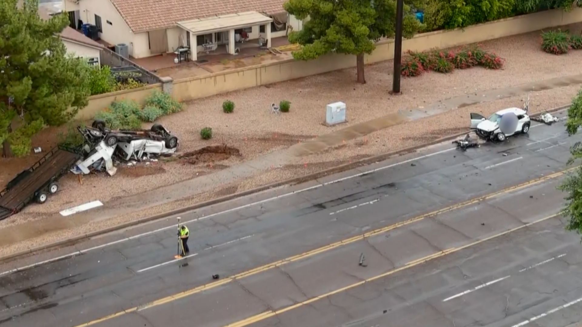 Goodyear driver dead after crashing car through block wall into a home