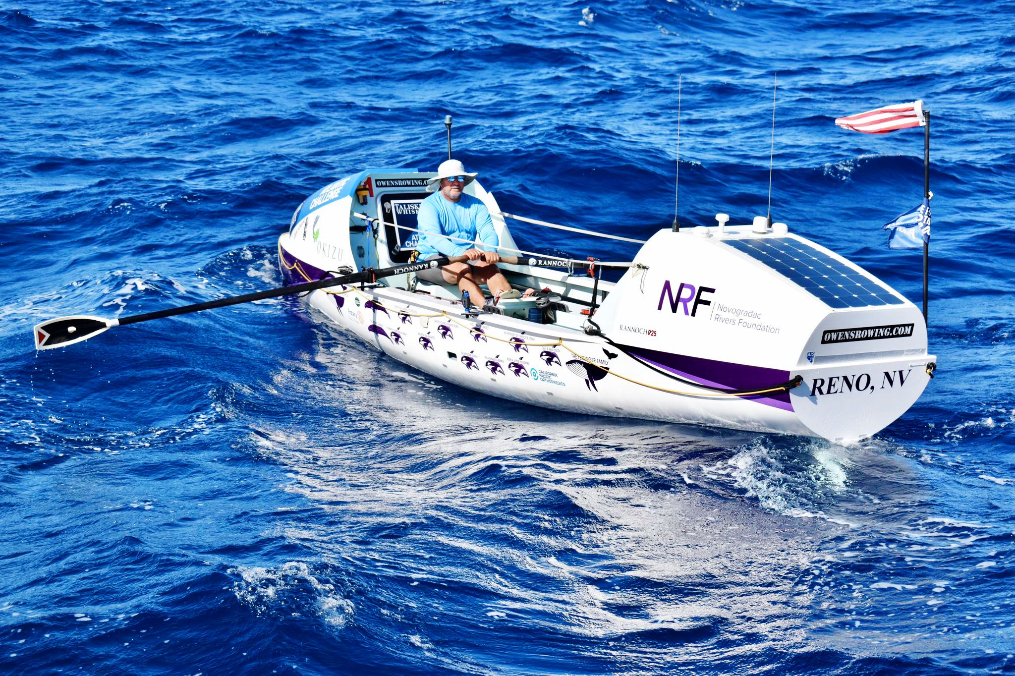 Reno man rows across Atlantic Ocean