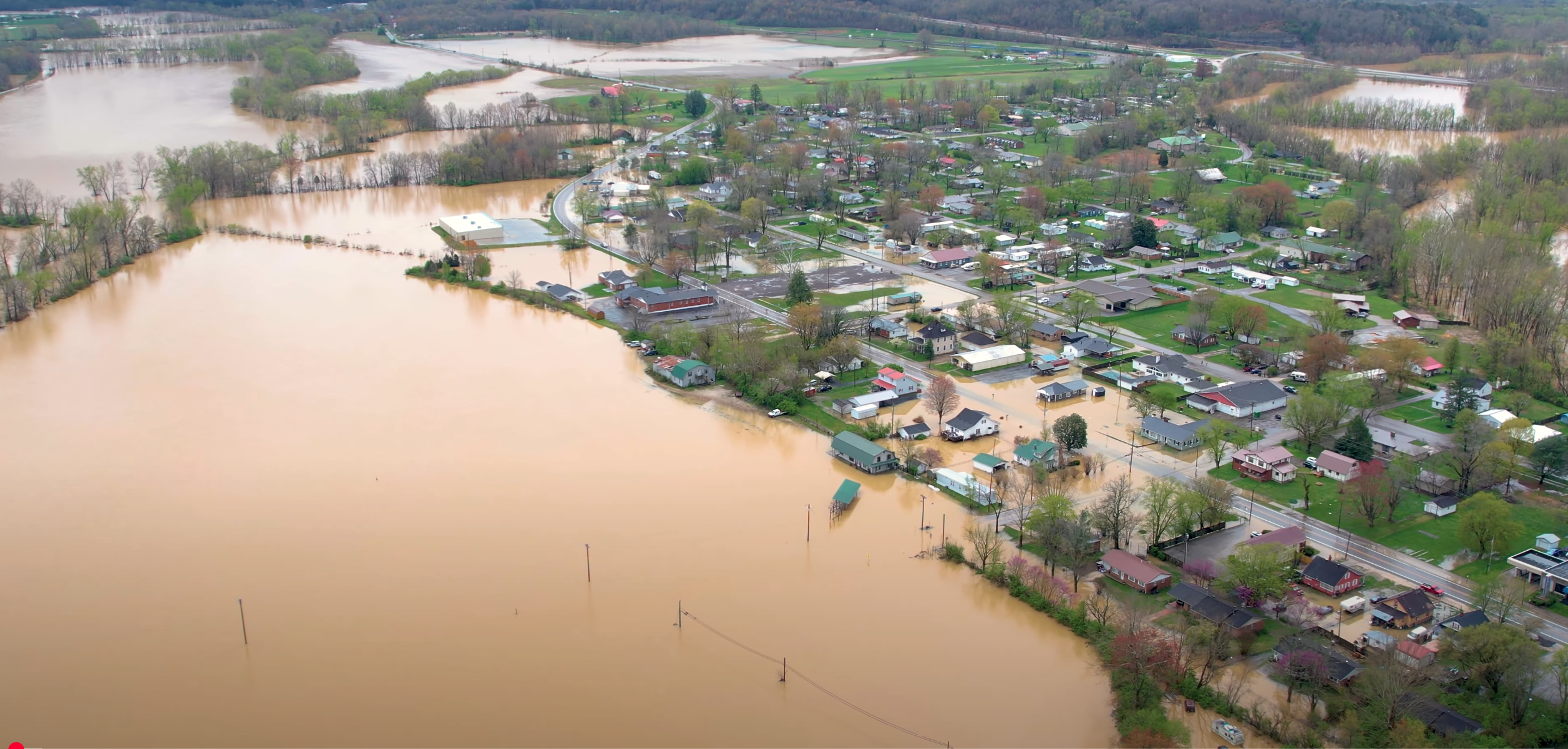 VIDEO: Clay City streets 'basically underwater' after flooding