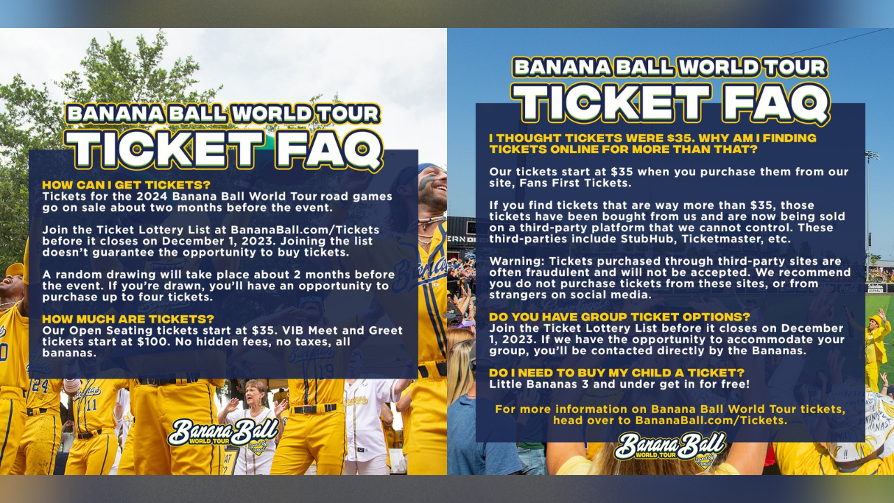 Banana Ball World Tour 2024 Tickets In Hindi Pammy Ruthann