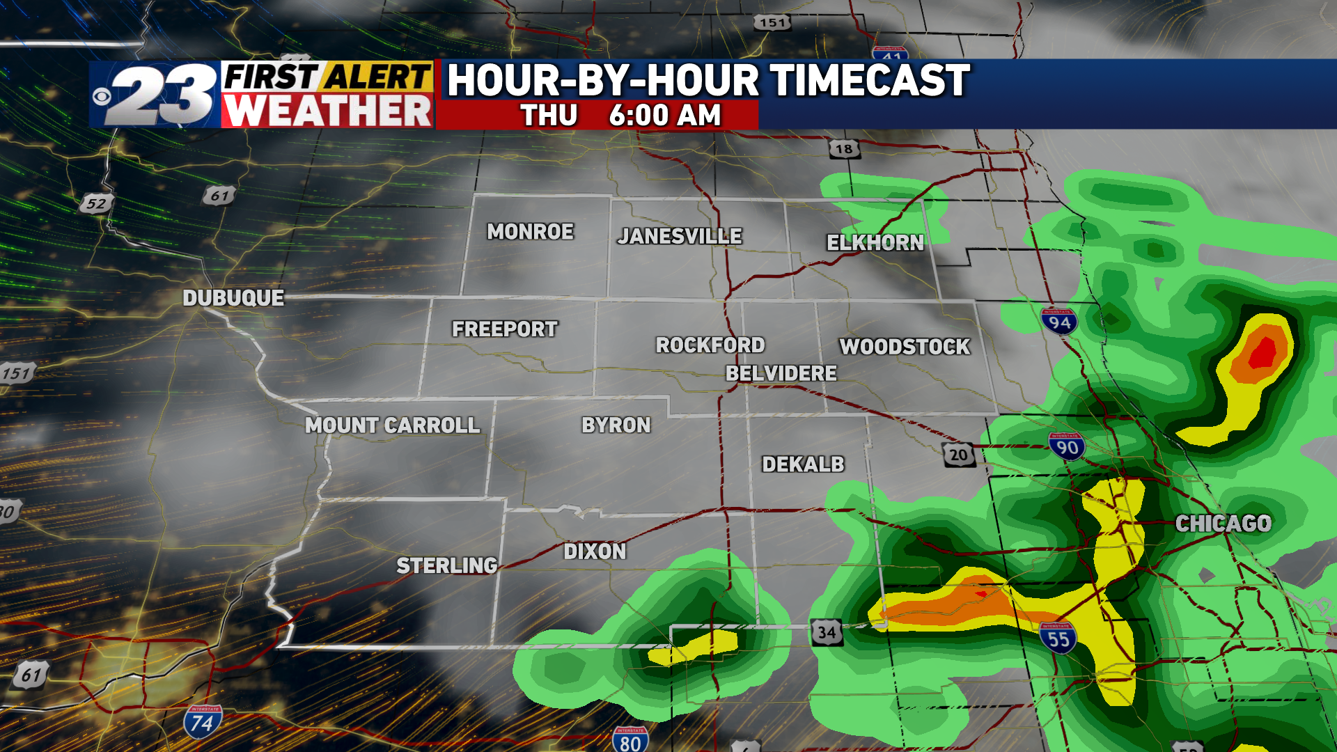 FIRST ALERT WEATHER DAY: Watching Wisconsin for overnight Stateline storm  threat