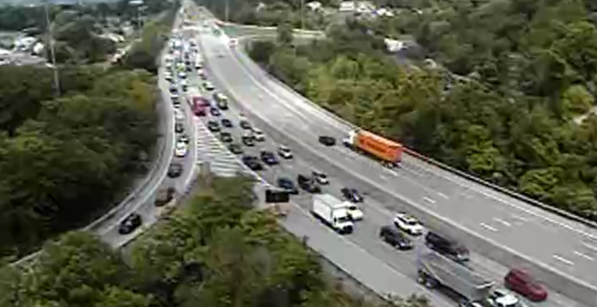 traffic様 Road work causes delays on I-64