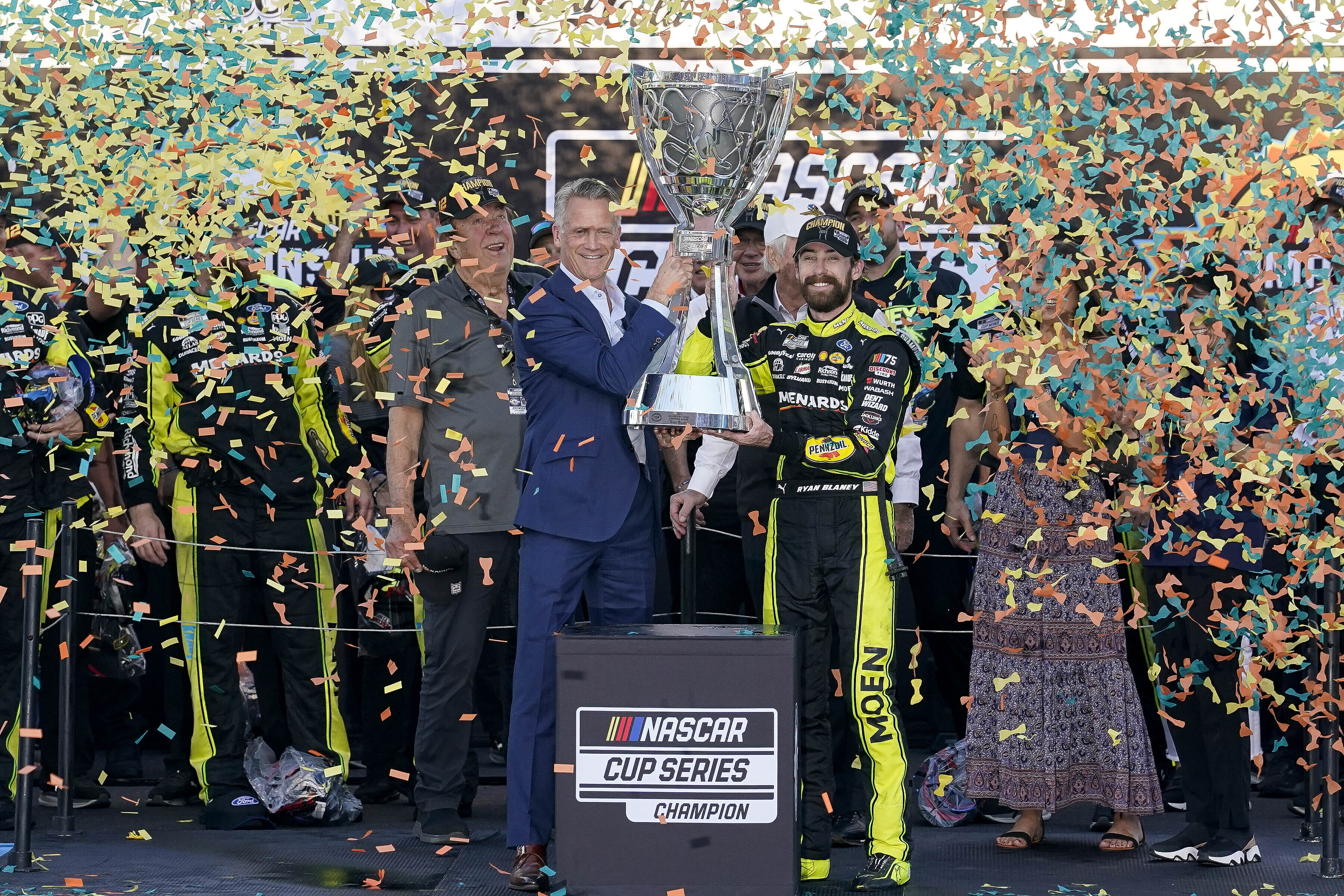 Ryan Blaney earns 1st career NASCAR championship and gives Roger Penske  back-to-back Cup titles