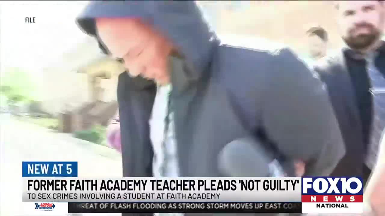 Former Faith Academy teacher pleads not guilty