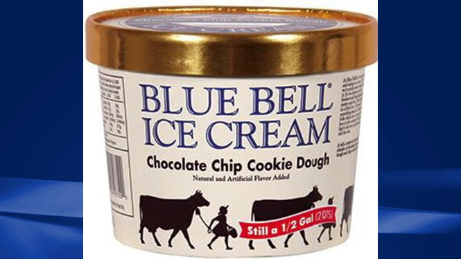 Blue Bell Chocolate Chip Cookie Dough Ice Cream - Shop Ice Cream at H-E-B