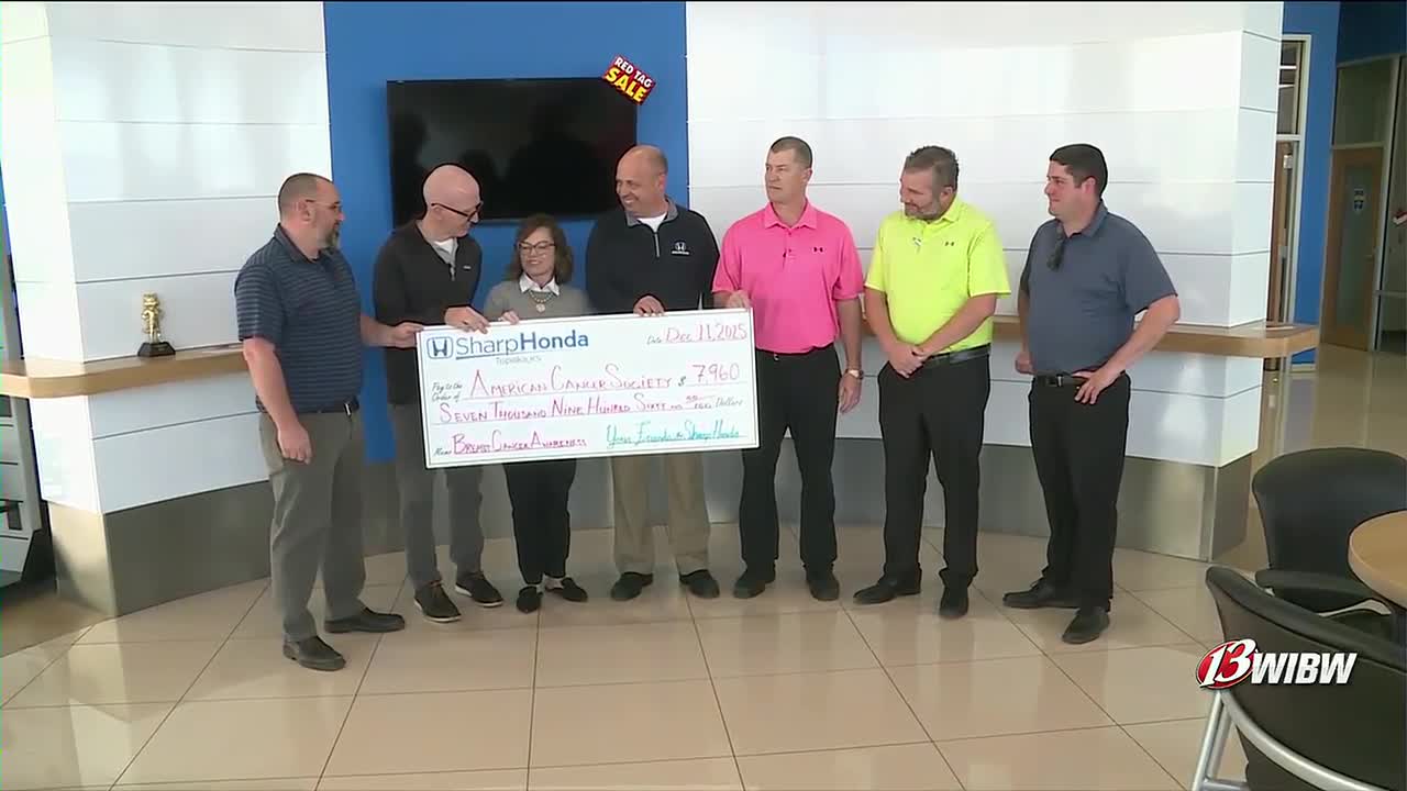 Topeka Sharp Honda raises nearly $8K to aid the fight against