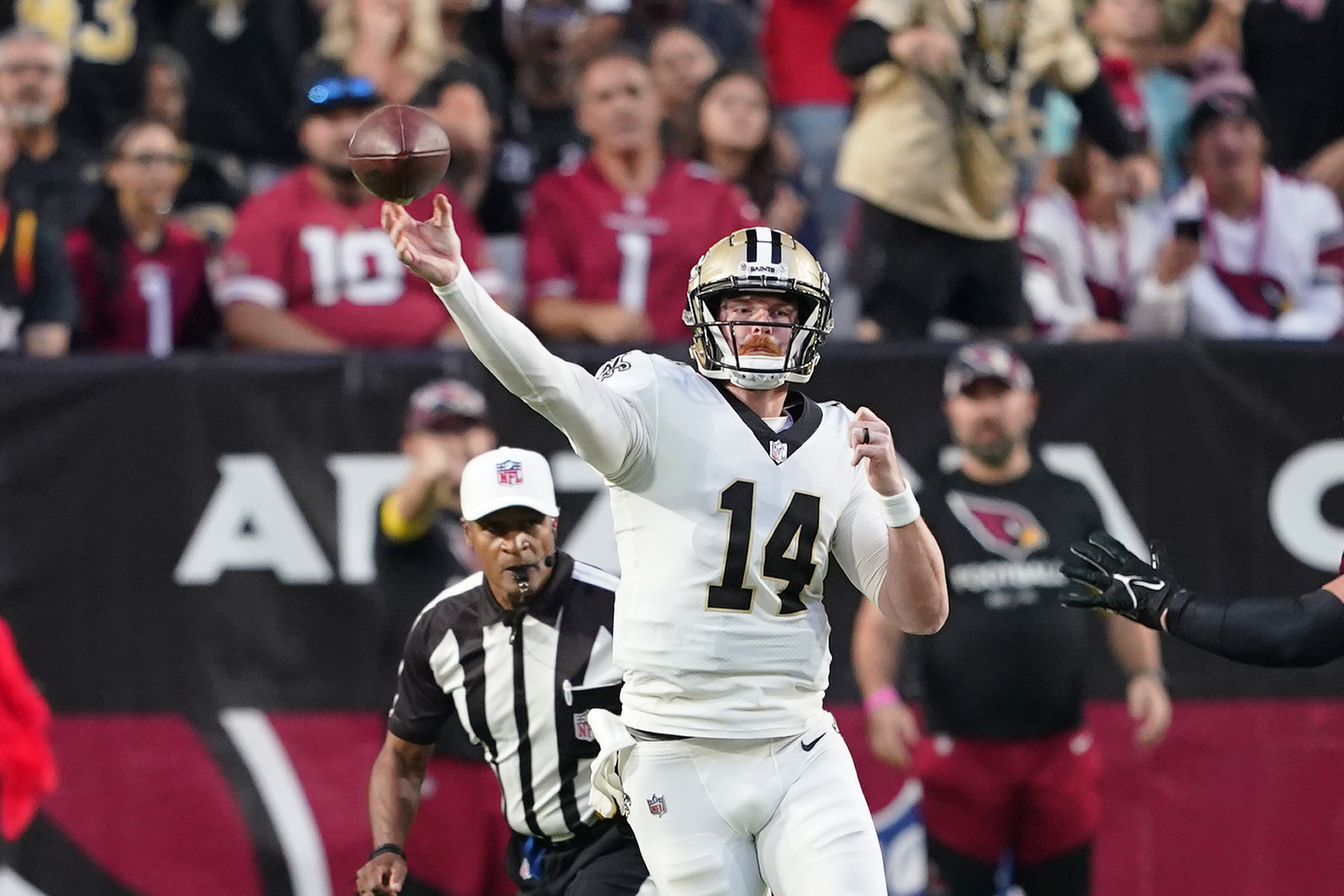 Cardinals overcome scoring woes, take down Saints 42-34