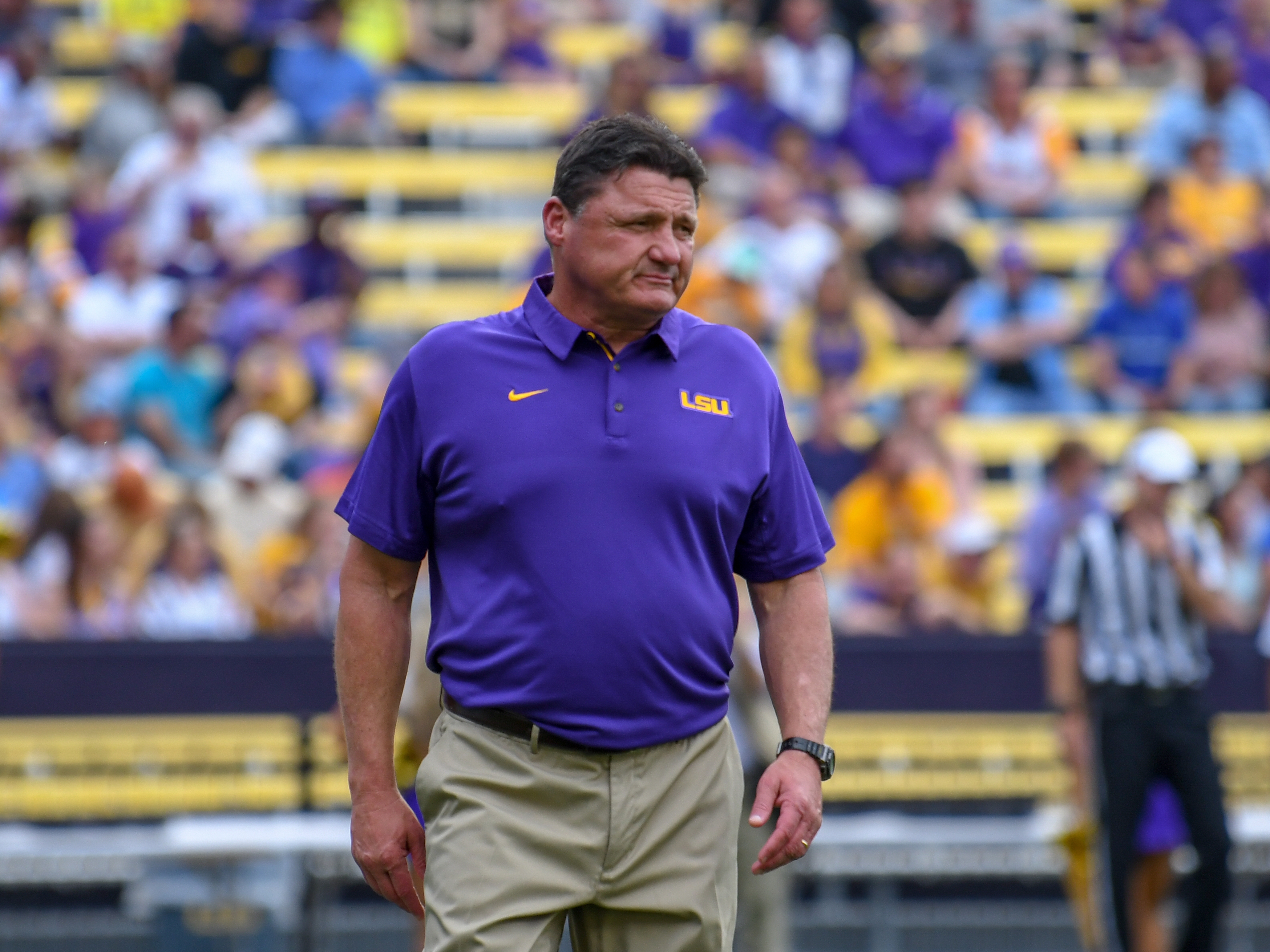 LSU Tigers coach Ed Orgeron earns $250,000 bonus with 10th win of 2019