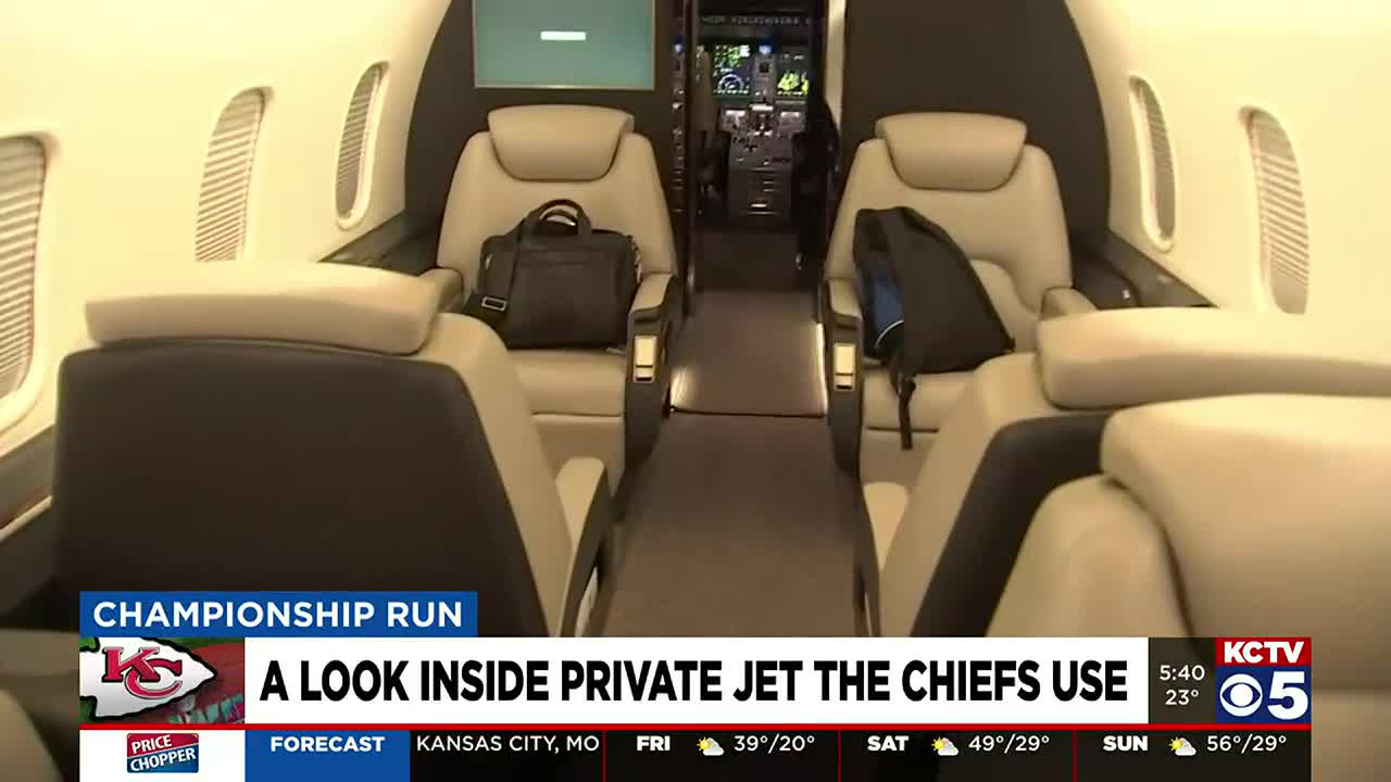 Inside look at Chiefs private jet