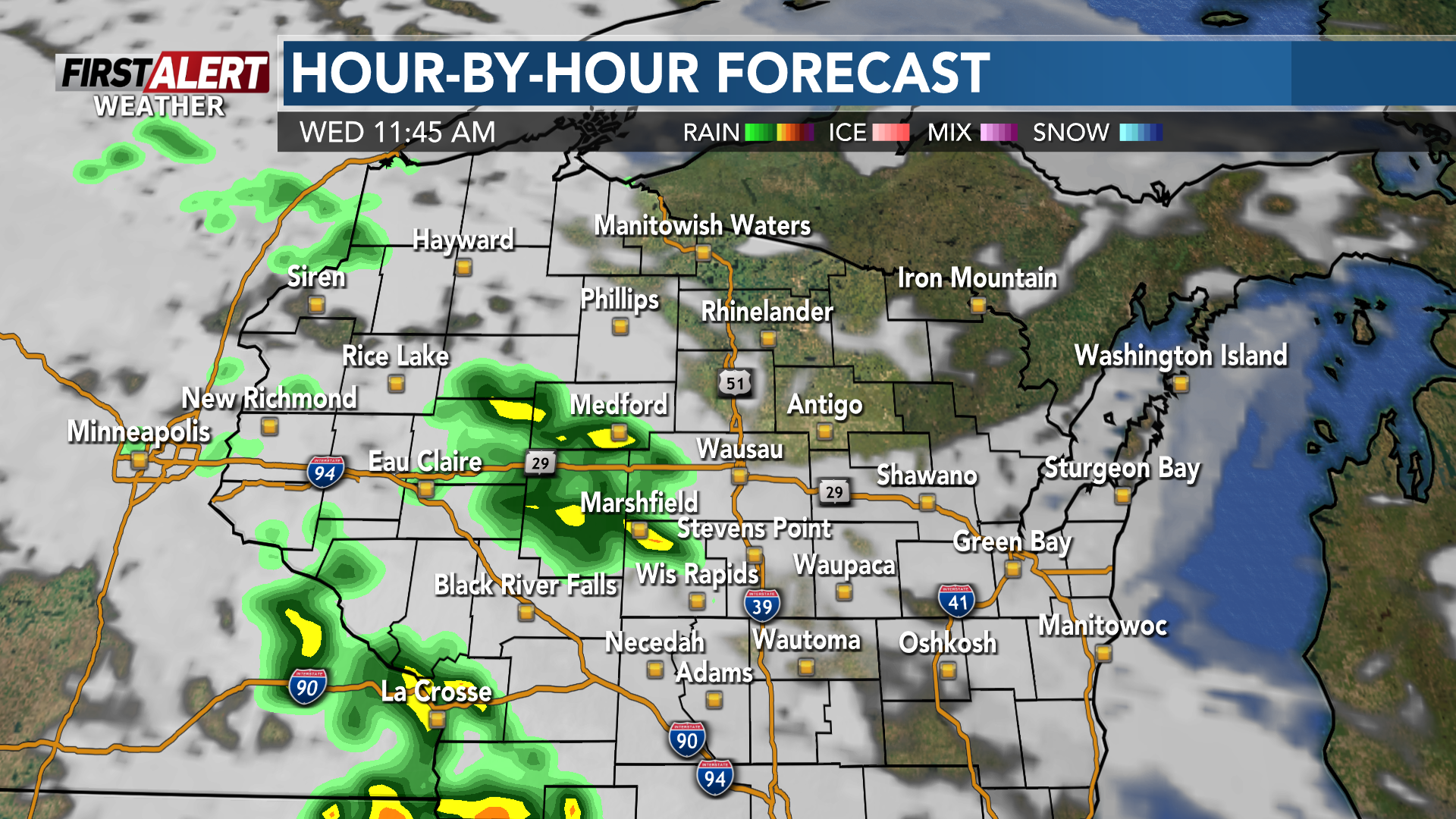 First Alert Weather: Storm chances mainly south of Wisconsin