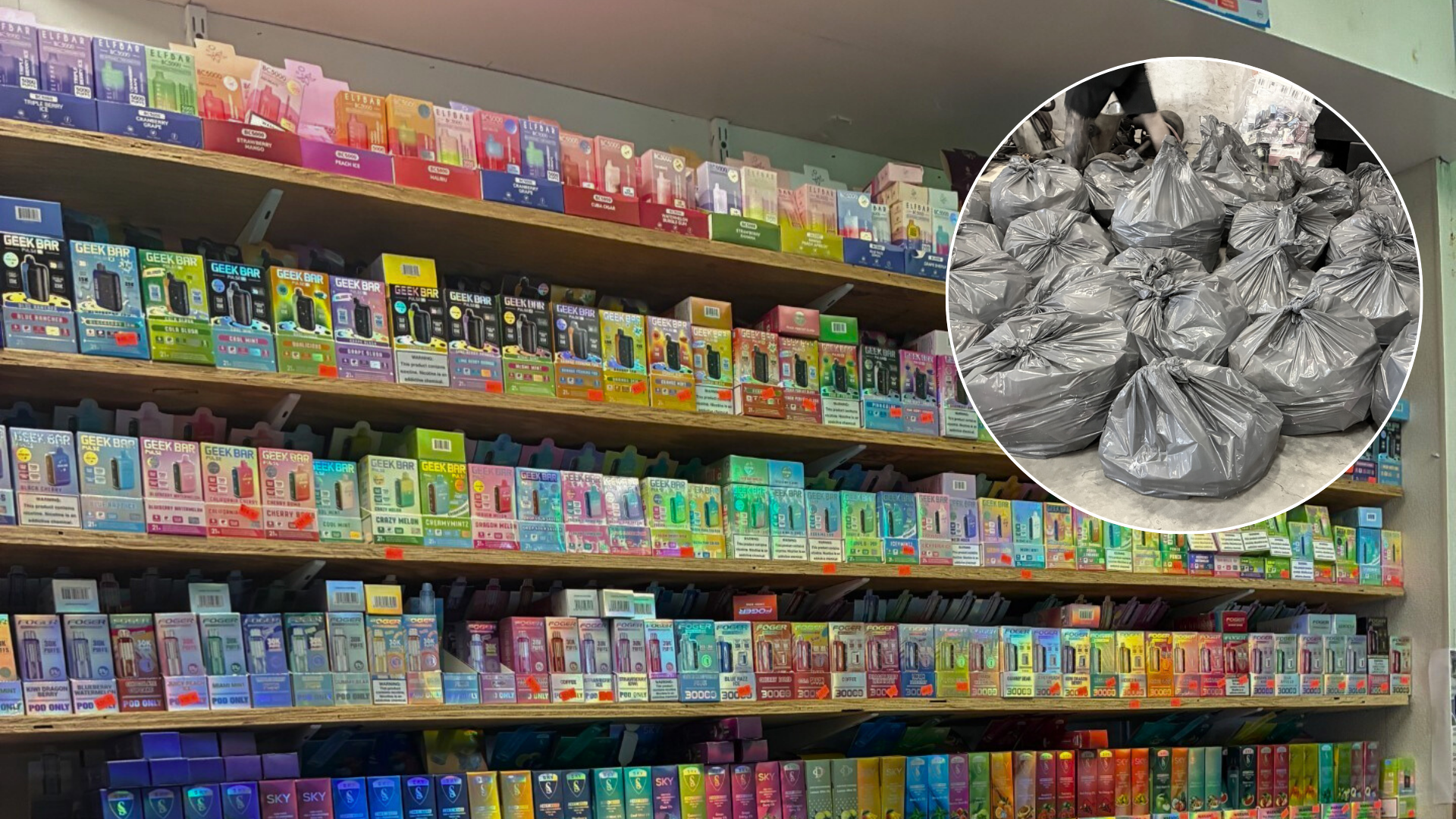 Broome County Sheriff's Office seizes 4,000 illegal vapes and marijuana  products from Conklin gas station