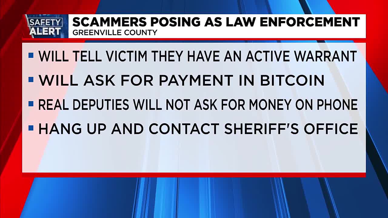 Greenville Co Scam Alert