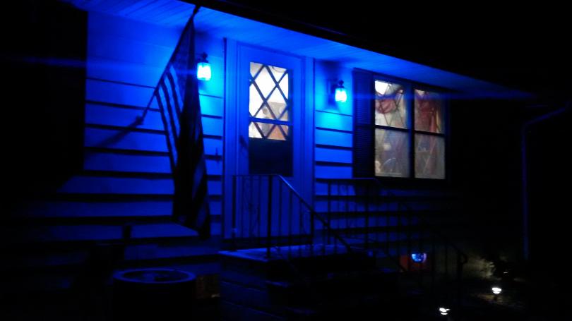 blue porch light 2020