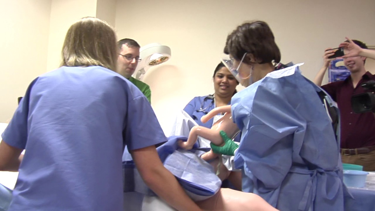 Robotic child birth simulator given a baby shower - Chicago Tribune
