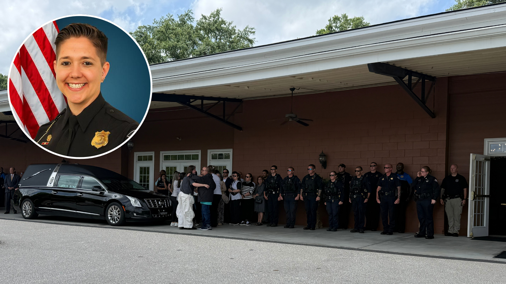 Procession held for Greenville Officer Ashley Munoz