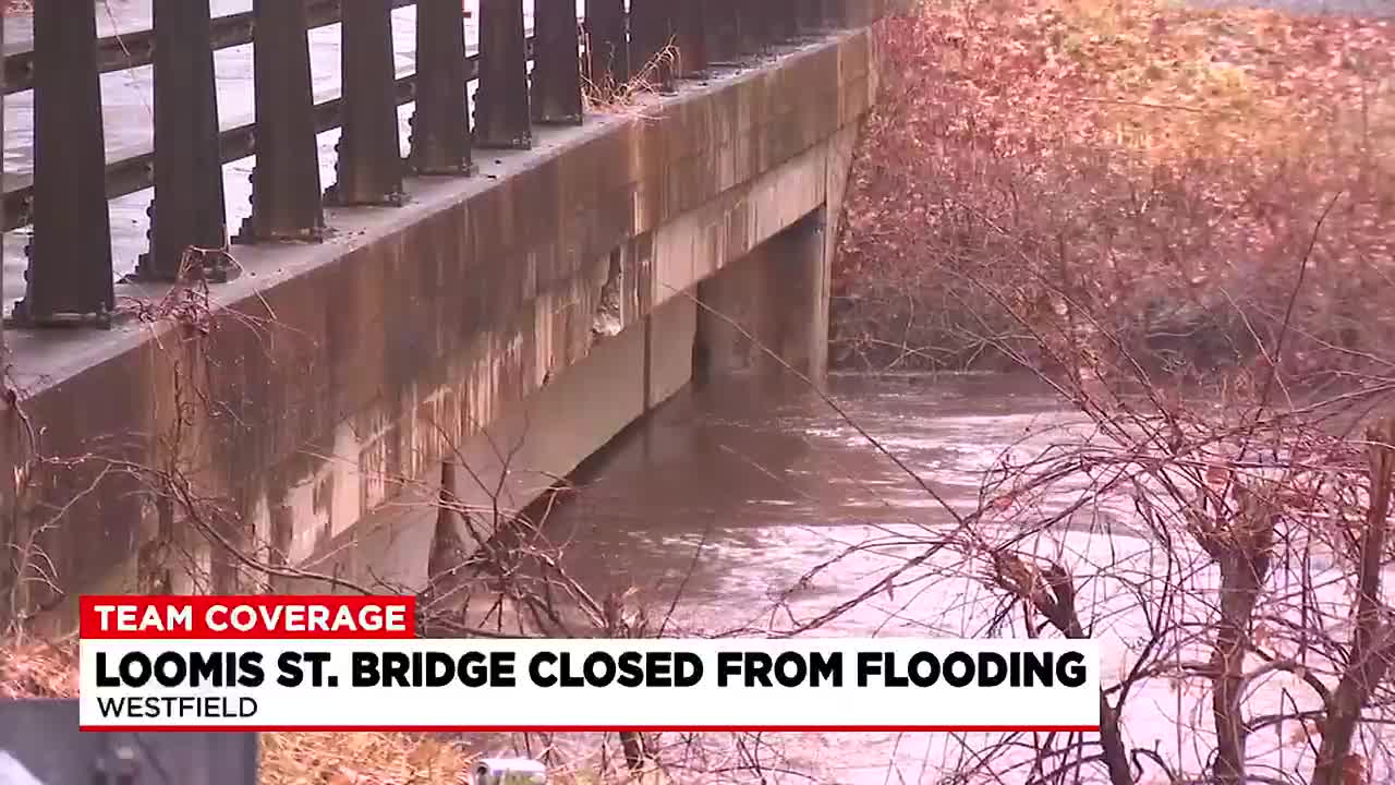 Loomis Street bridge in Westfield closed due to flood waters