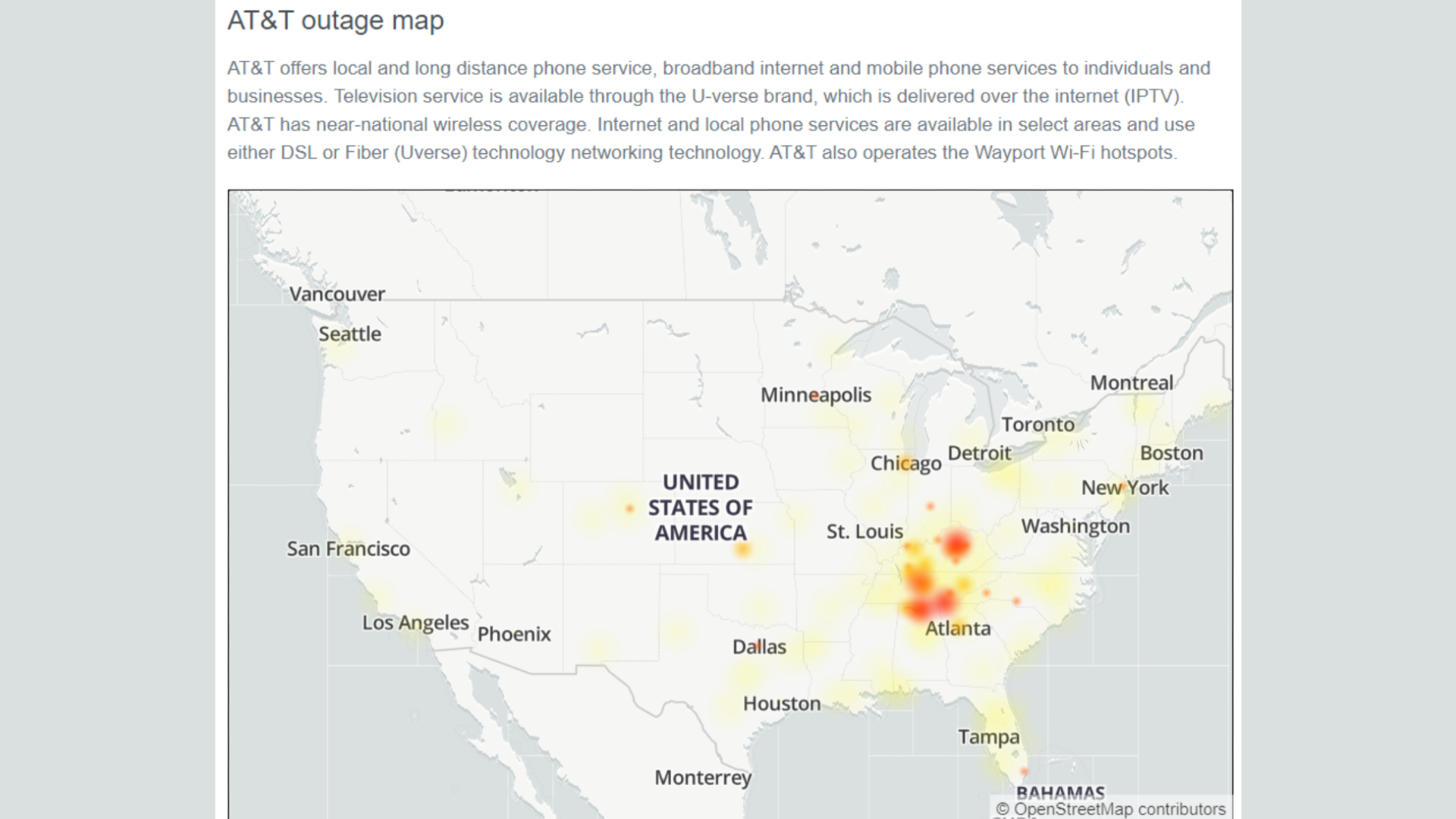 Uverse Outage Near Me Update: At&T Restores Mobility Service In Birmingham And Huntsville Areas