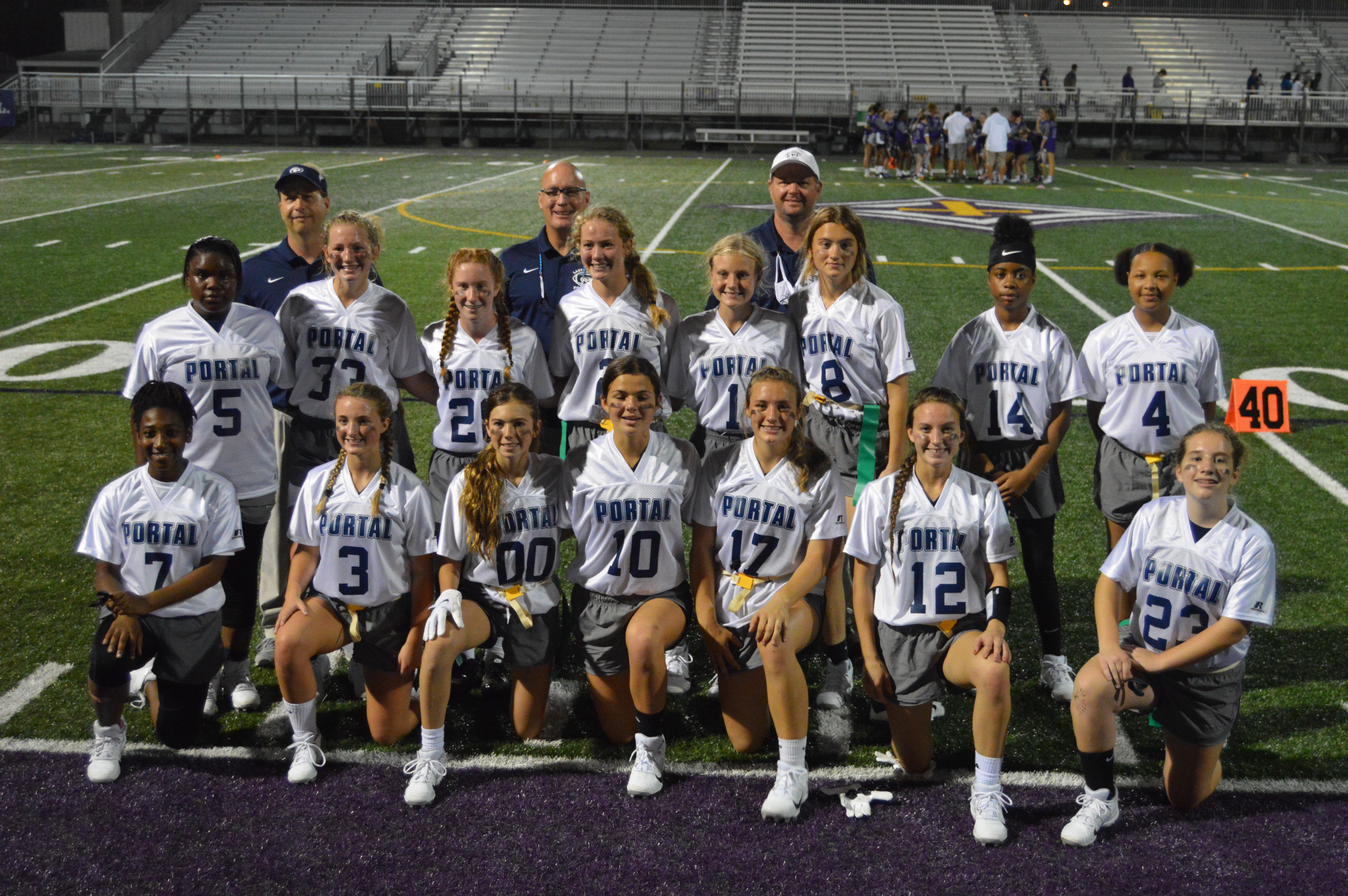 Greenbrier flag football competes in semis at Mercedes-Benz Stadium