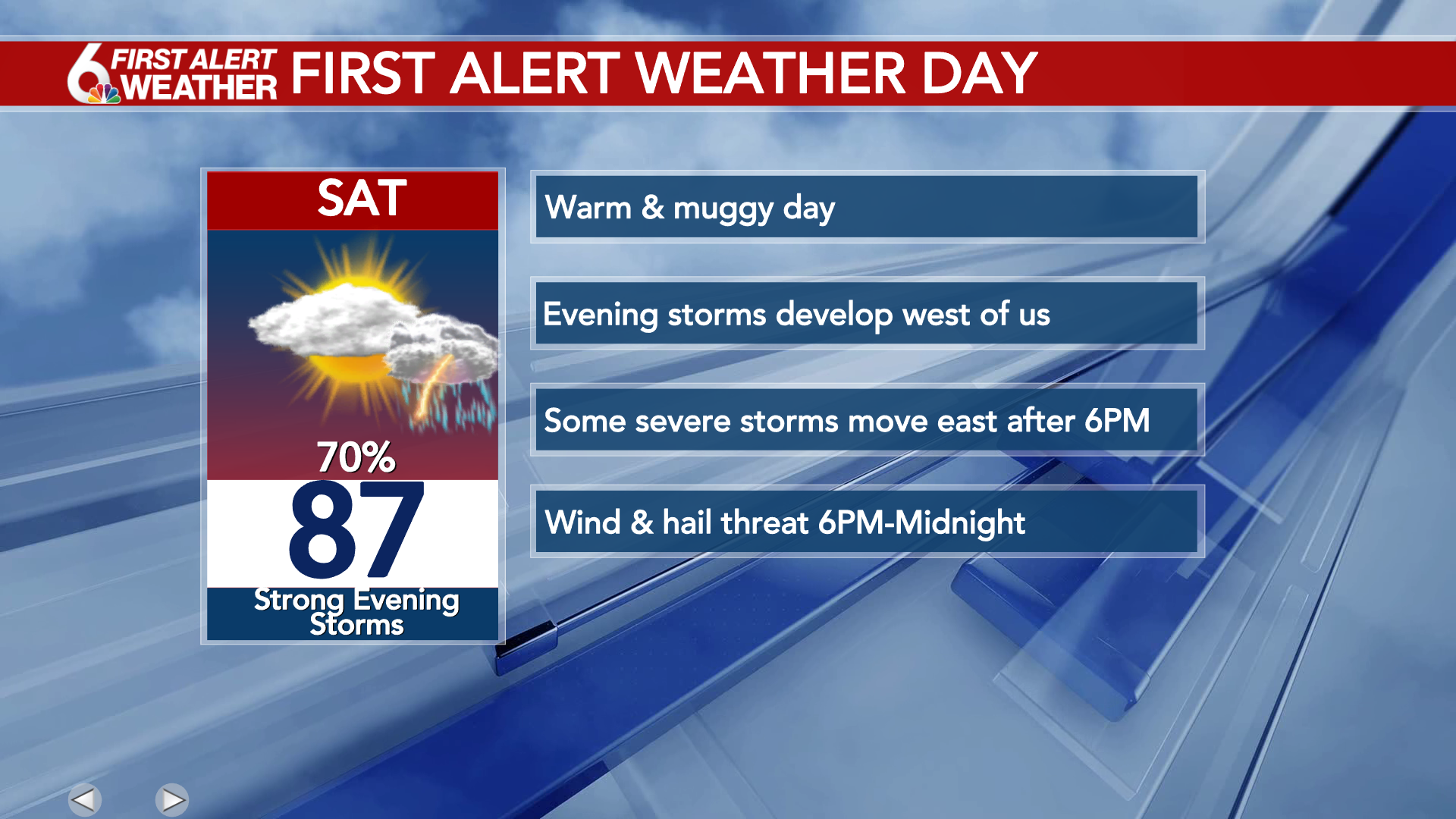 Emily s 6 First Alert Weather Day Update