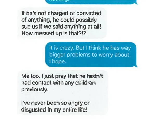 Text messages show school board's reaction to president appearing in child  sex sting video