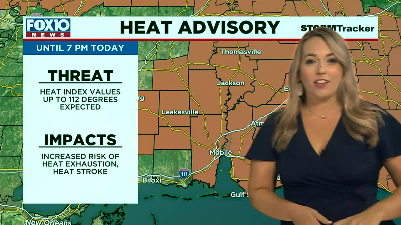 WKRG  Heat Advisories Back in effect for the Gulf Coast