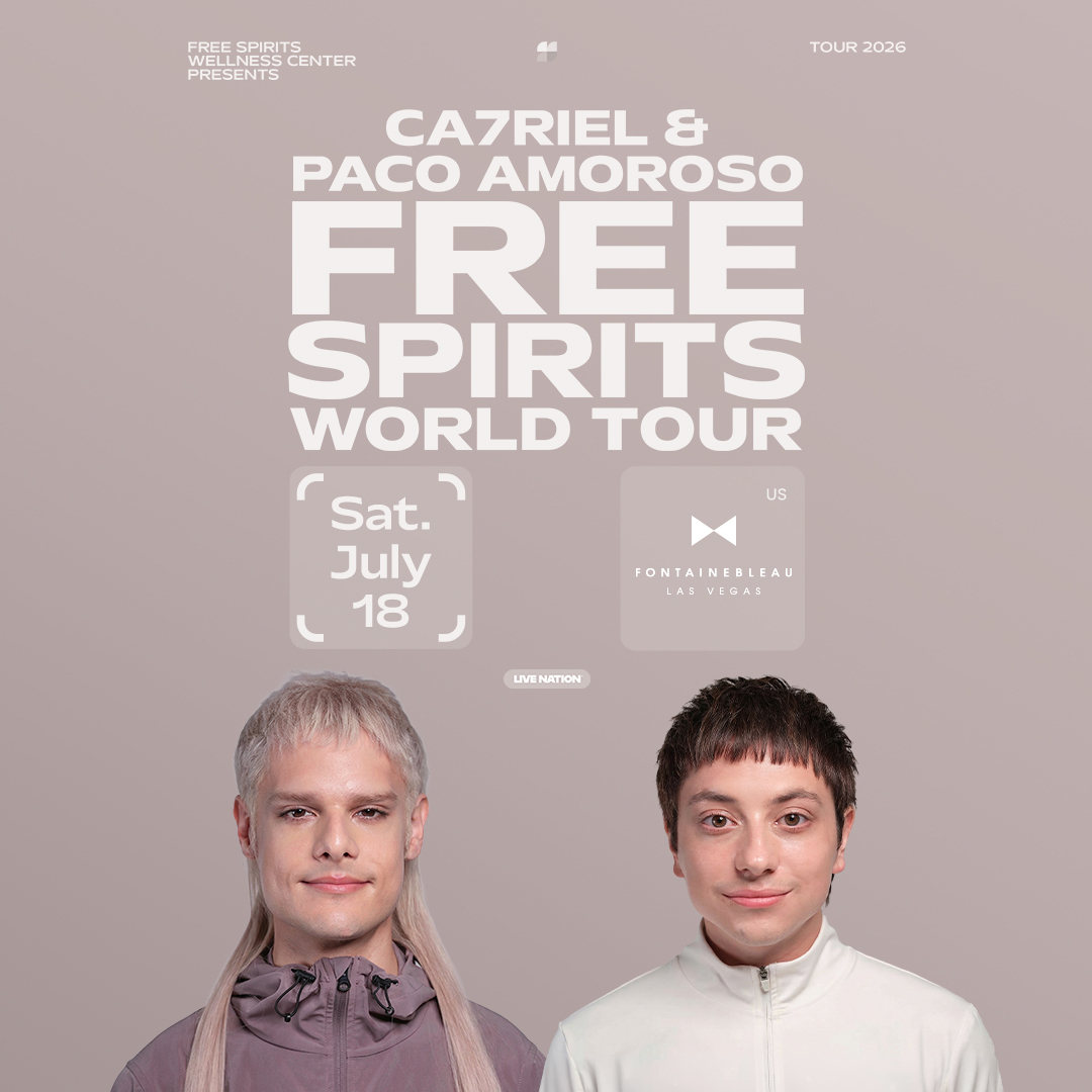 CA7RIEL & Paco Amoroso to bring their world tour to Las Vegas