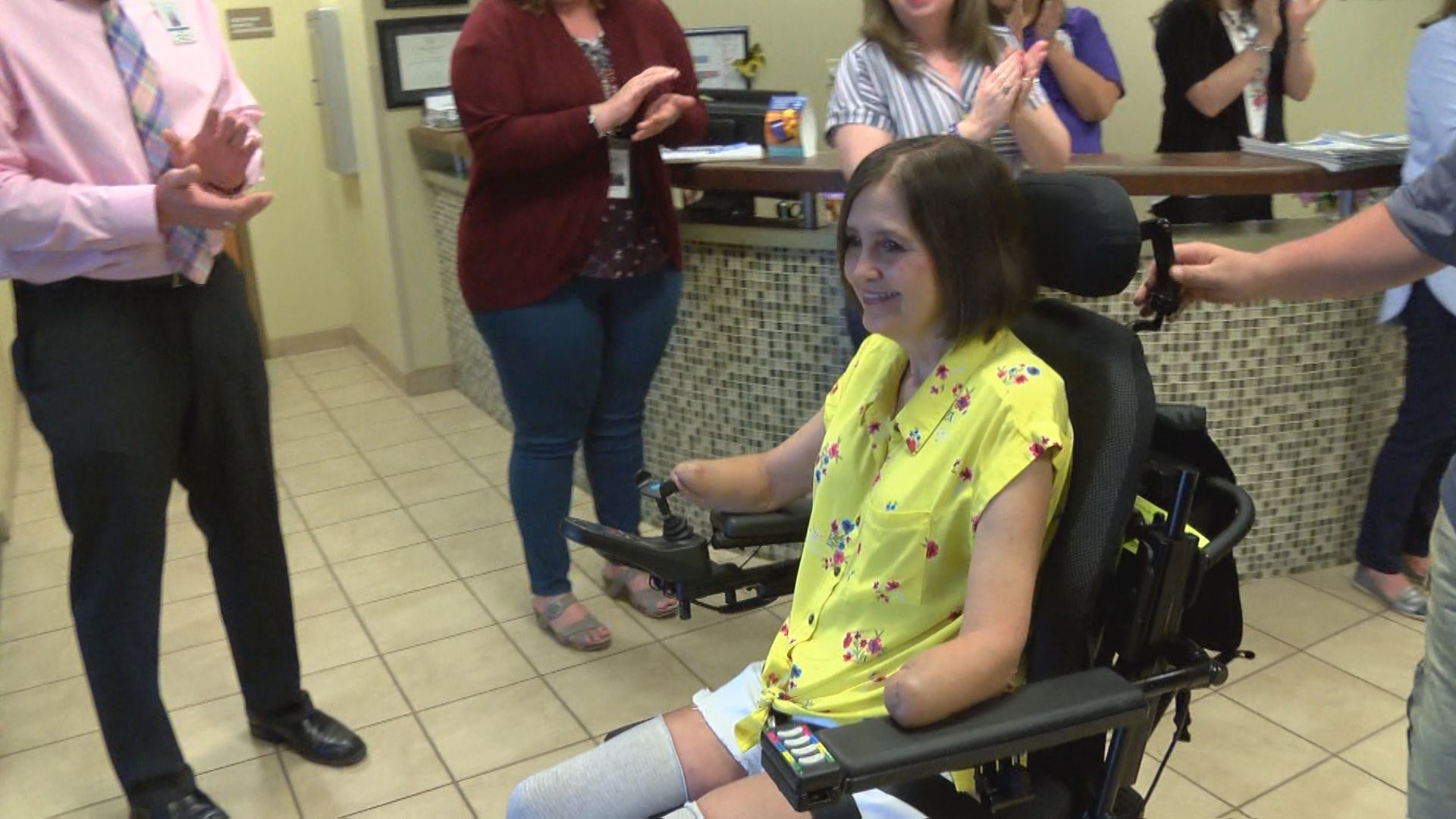 Lubbock woman, quadruple amputee goes home after long road to recovery