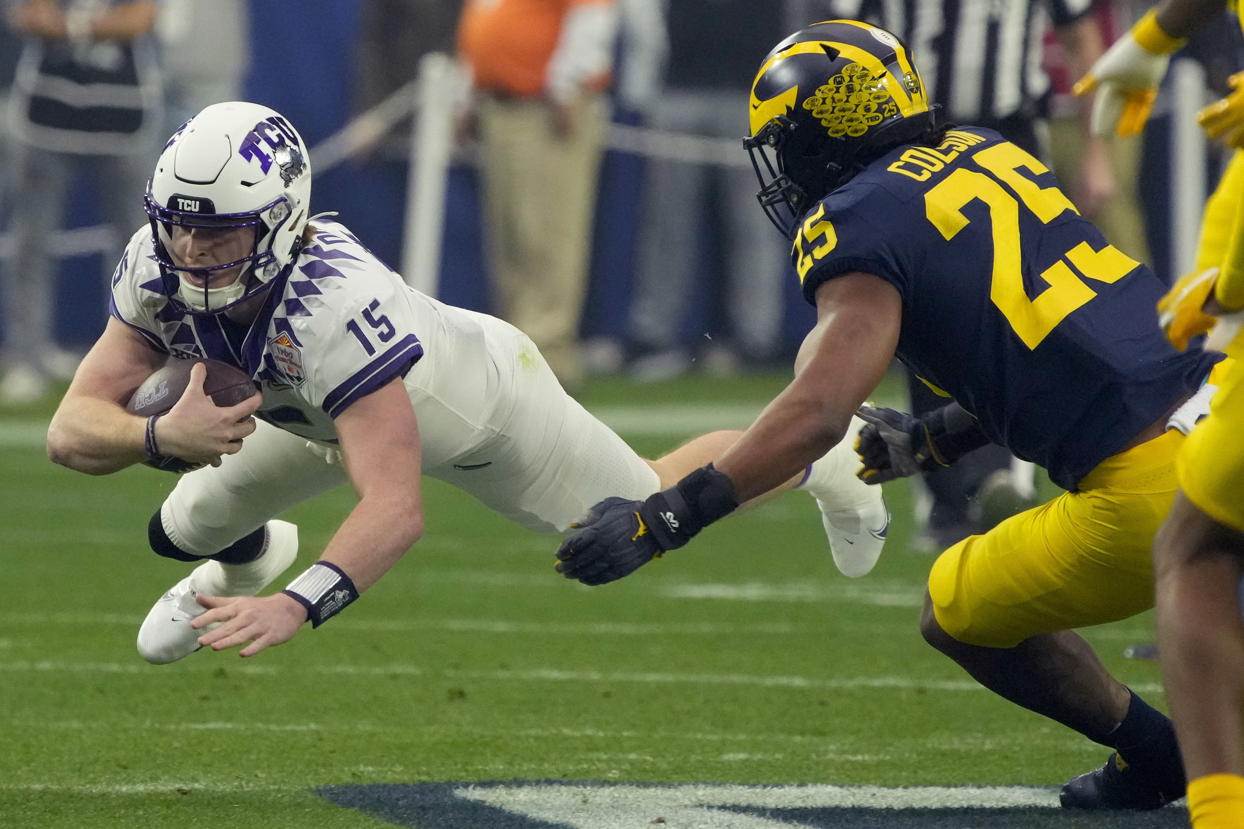 Fiesta Bowl: TCU 51, Michigan 45, College Football Playoff semifinal