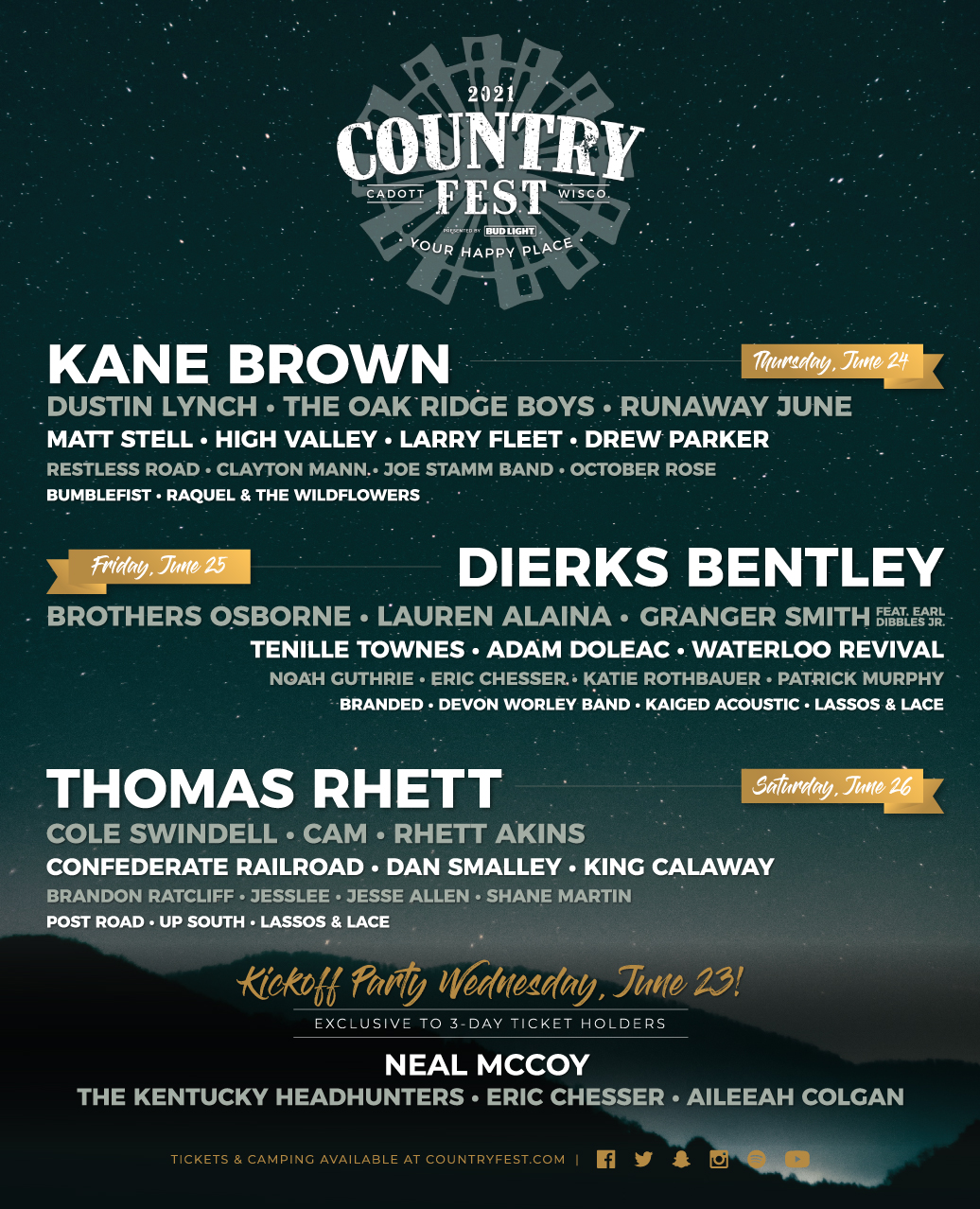 Country music store festival 2021